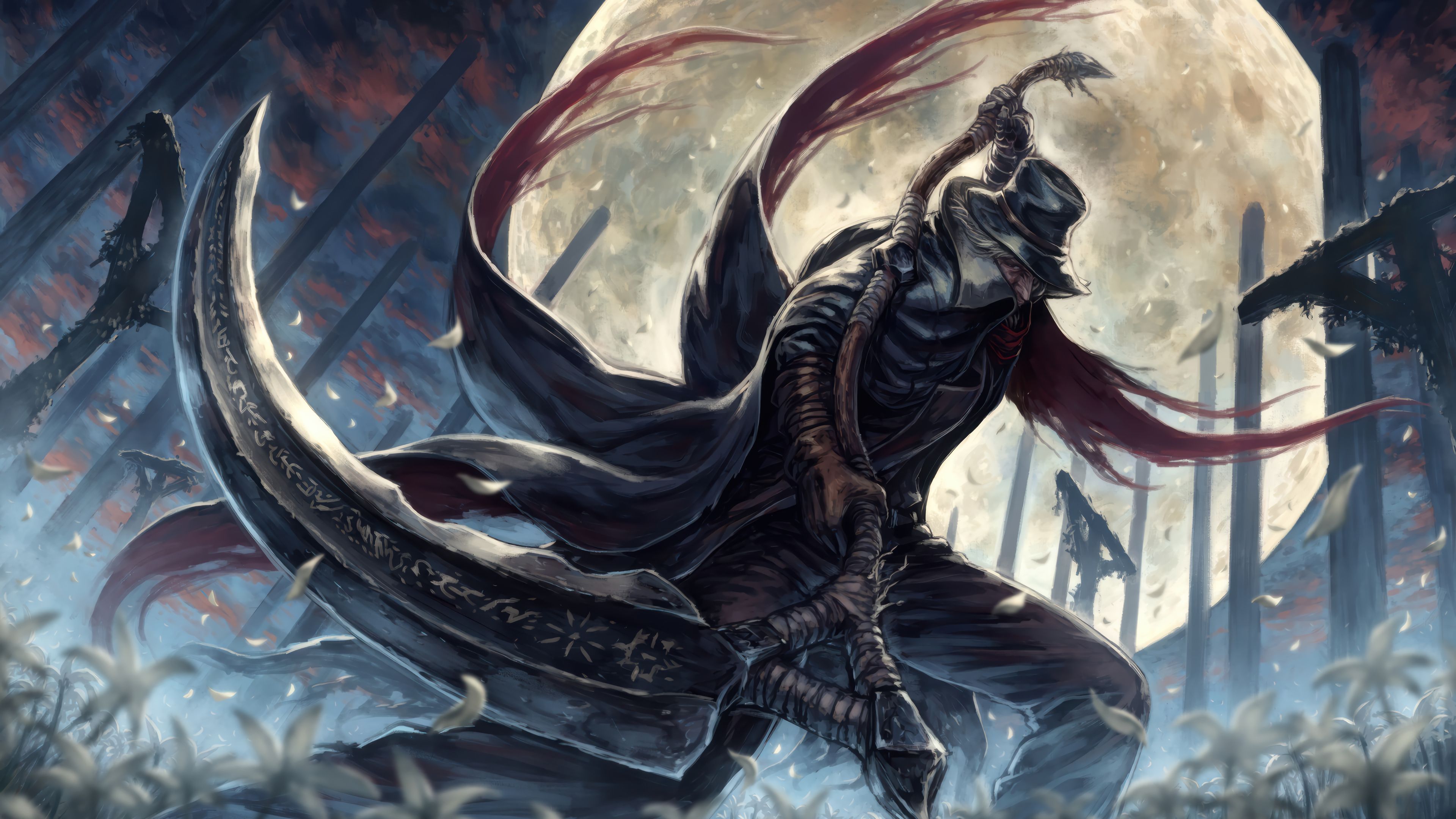 3840x2160 Bloodborne Gehrman The First Hunter Wallpaper 4K HD PC j