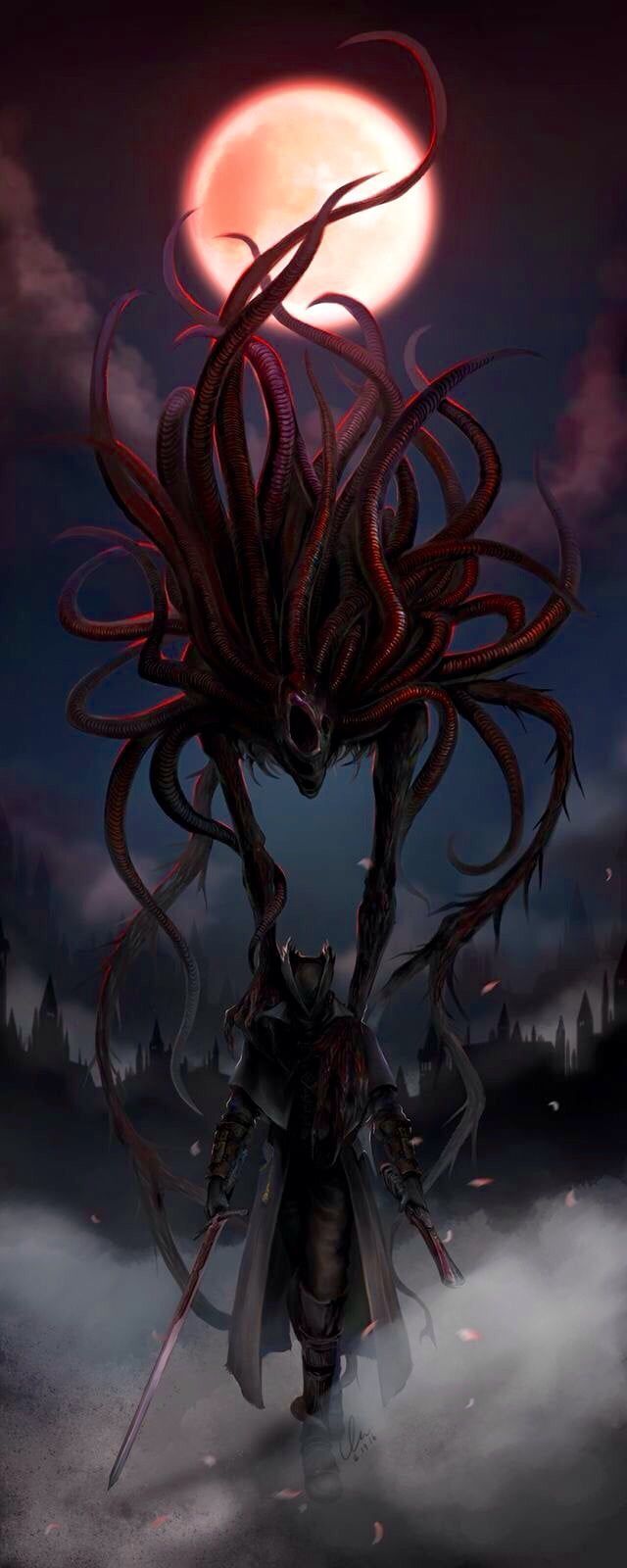 640x1600 Bloodborne wallpaper