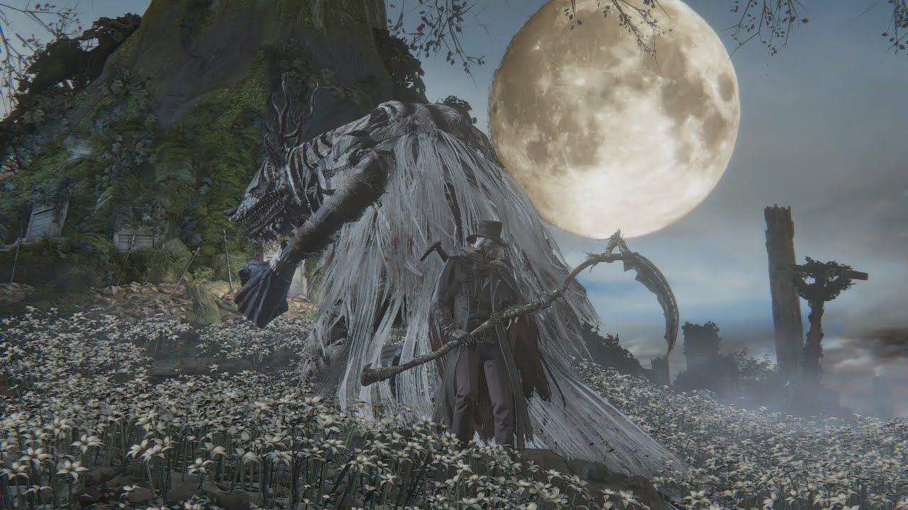 1280x720 Gehrman the First Hunter VS Vicar Amelia