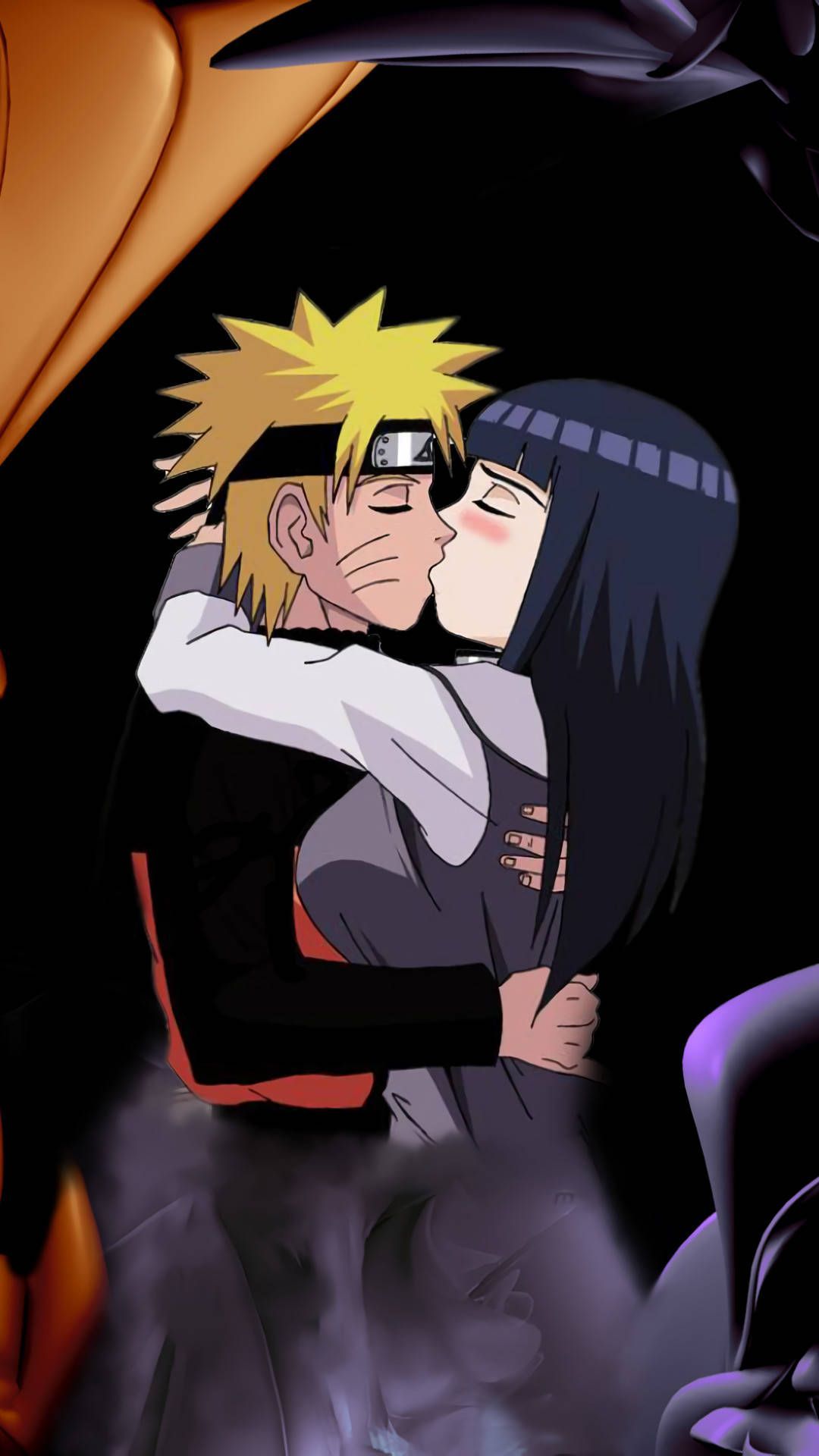 1080x1920 Love Kiss Naruto Anime Naruto And Hinata First Kiss Love You Anime Candles