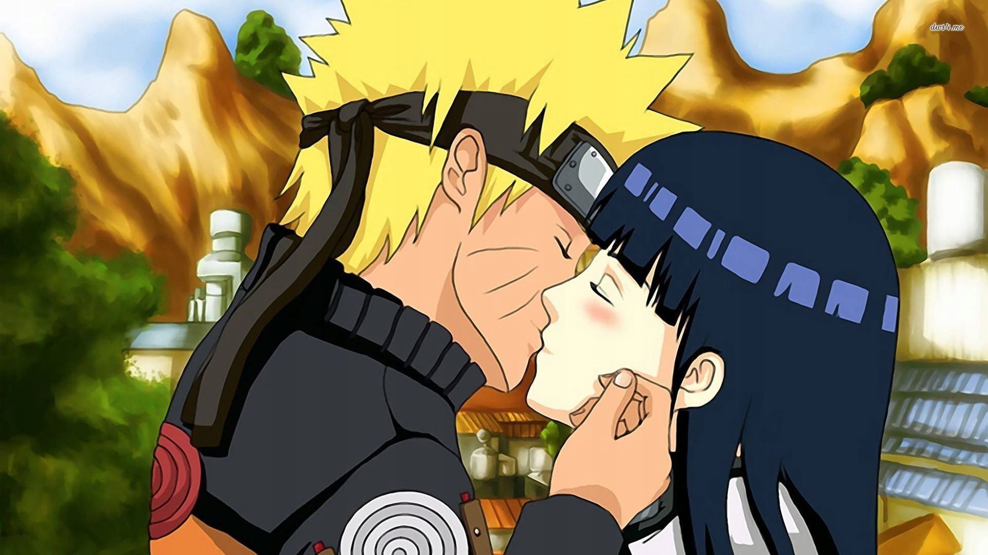 1920x1080 Hinata Kiss Love Naruto And Hinata Wallpaper Naklejki Na ścianę Anime Manga Naruto Sasuke Goku 90x60