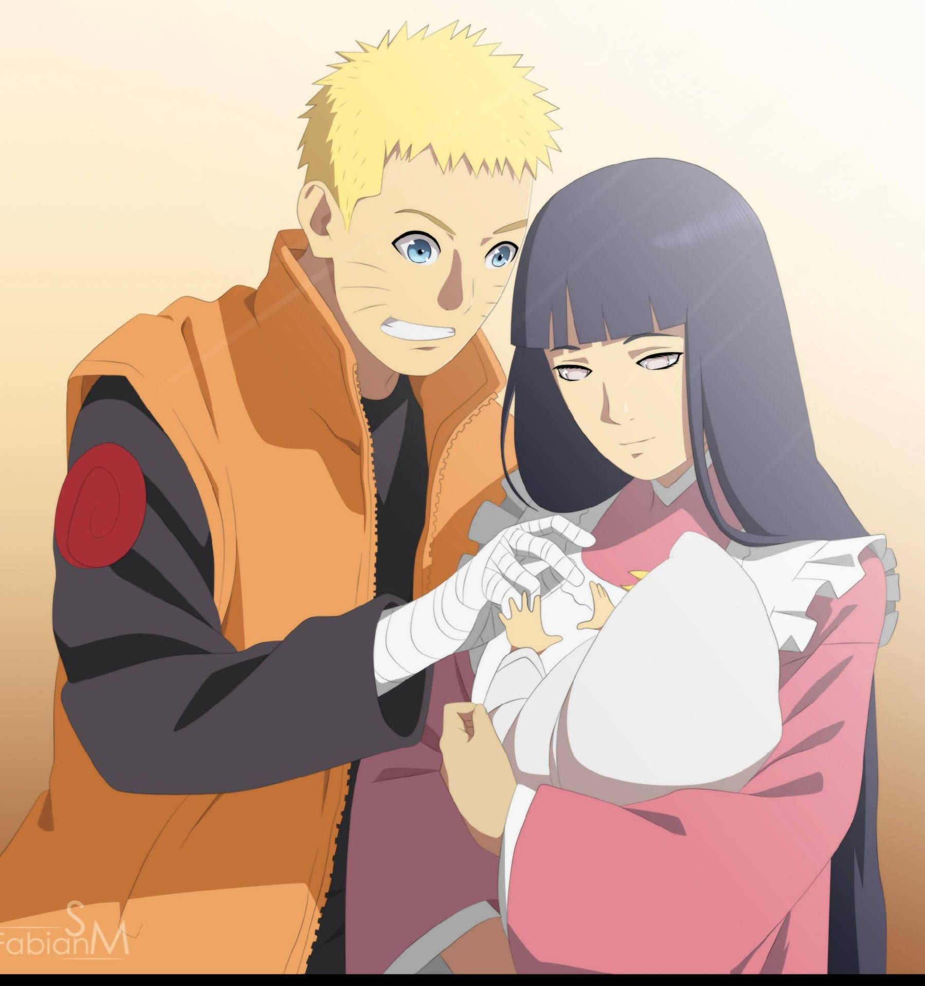 1800x1920 Download Naruto And Hinata With Baby Wallpaper