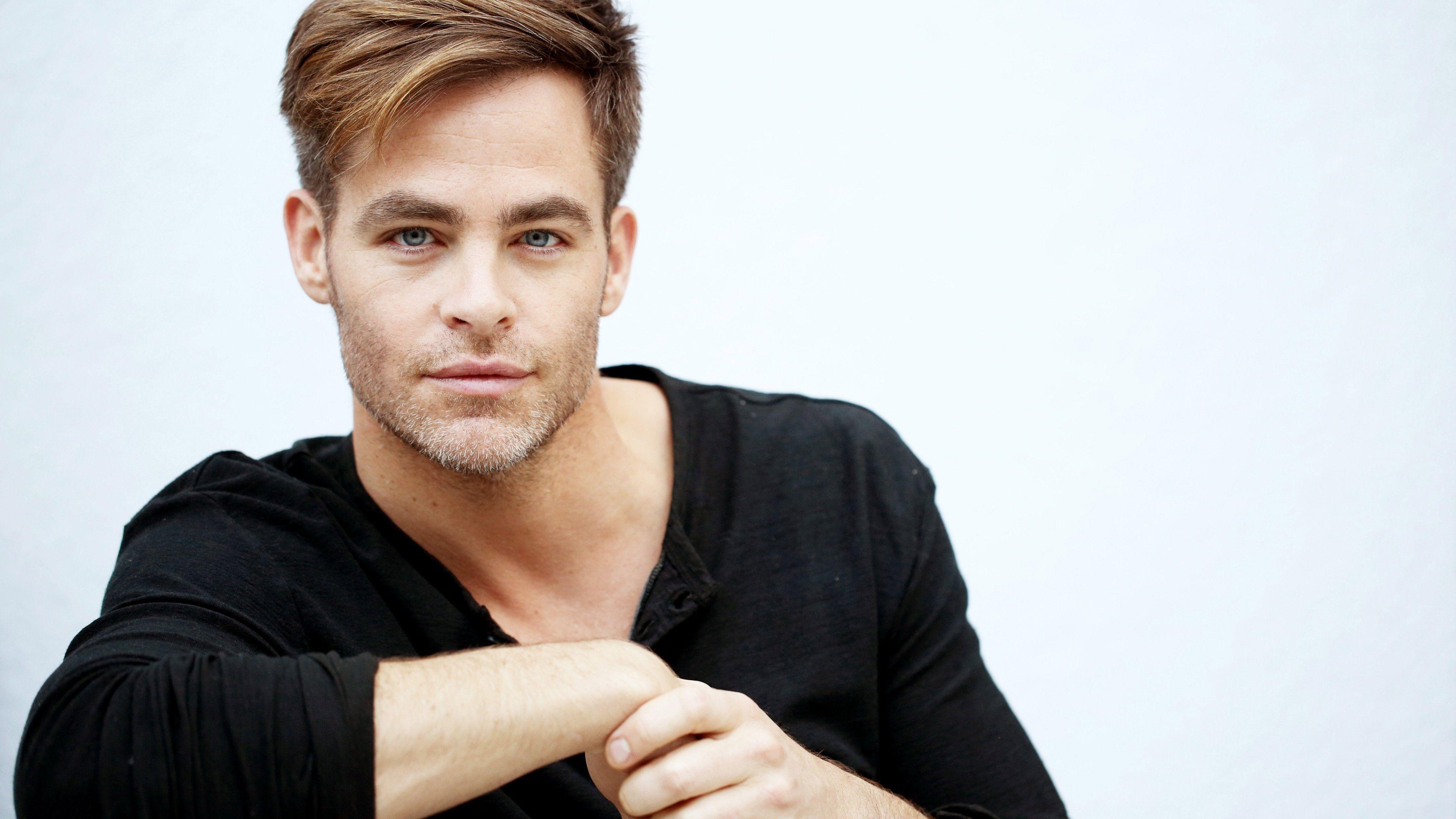 3840x2160 Wallpaper Chris Pine, 45k, photo, Celebrities