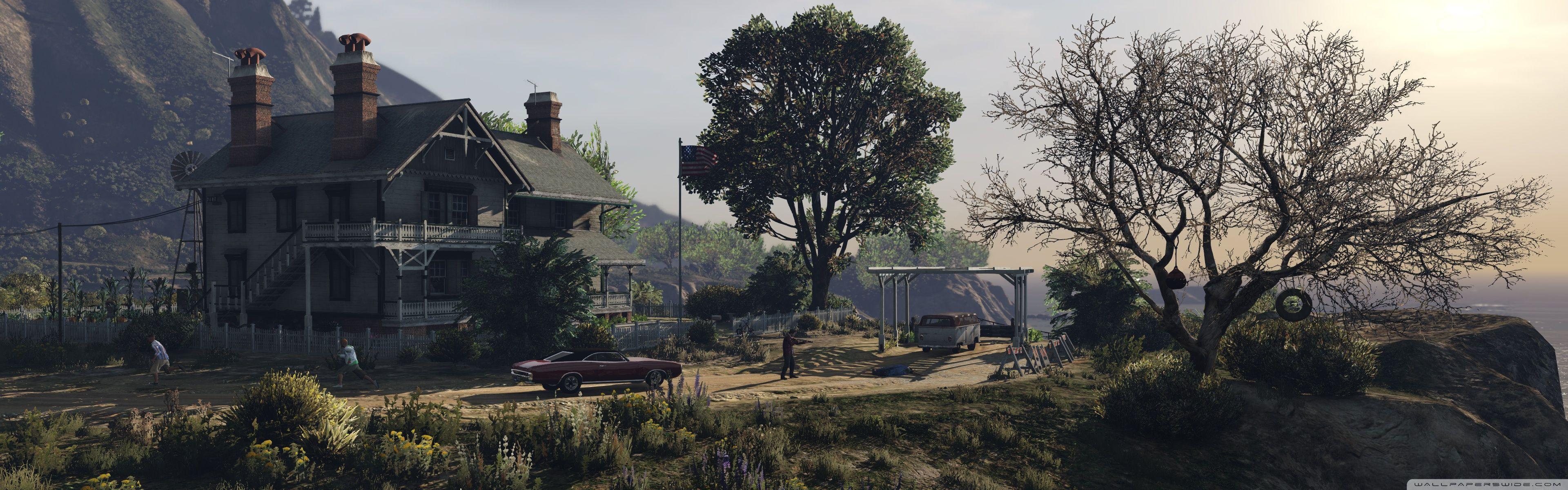 3840x1200 Gta V 4k HD Desktop Wallpaper For Wide Ultra Widescreen