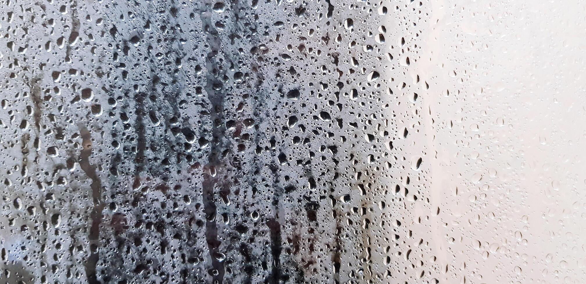 2016x980 Art pattern of steam, vapor or water droplet on glass or mirror for background. Selective focus and Blurred. Humidity, Abstract wallpaper and wet after rain drop concept