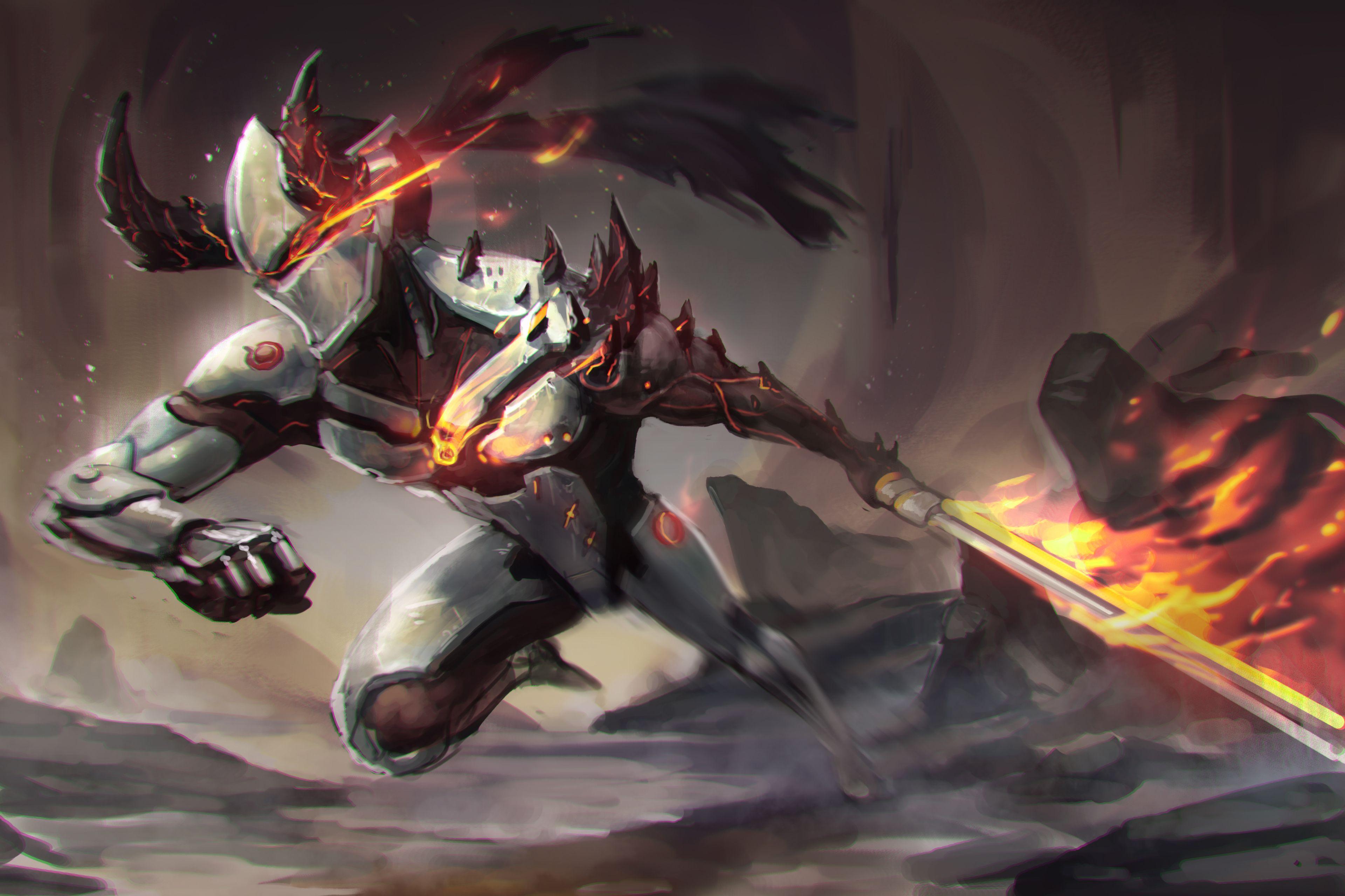 3840x2560 Demon Genji (Overwatch) 4K UHD 3:2 3840x2560 Wallpaper. UHD