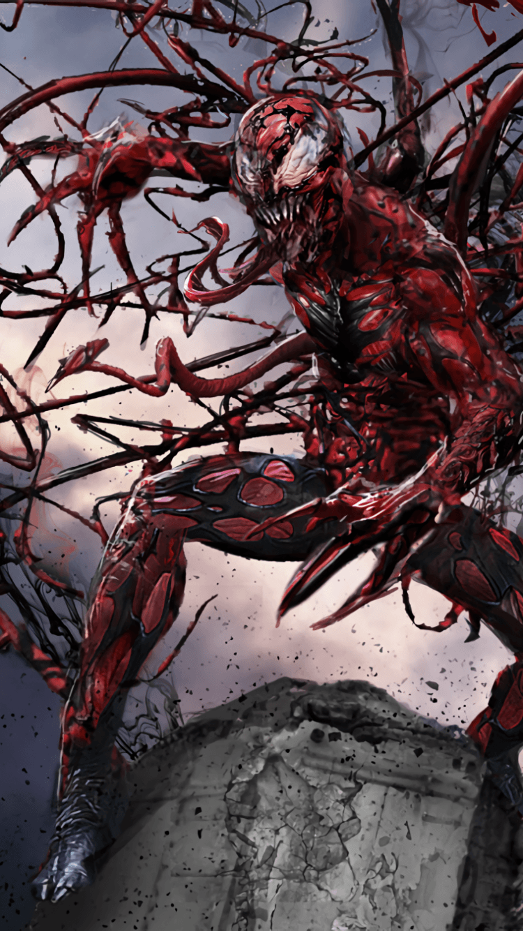 750x1334 Download 750x1334 Carnage, Marvel, Comics, Artwork Wallpaper
