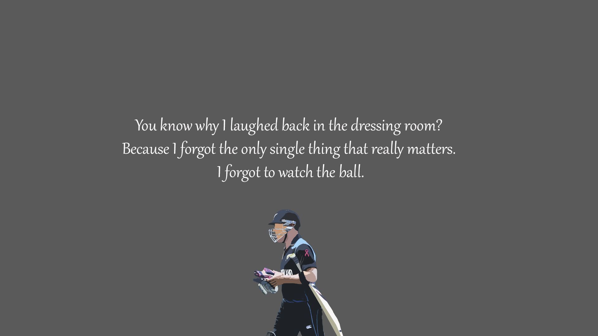 1920x1080 I made wallpaper of Brendon McCullum with his quote regarding the dismissal in world cup final