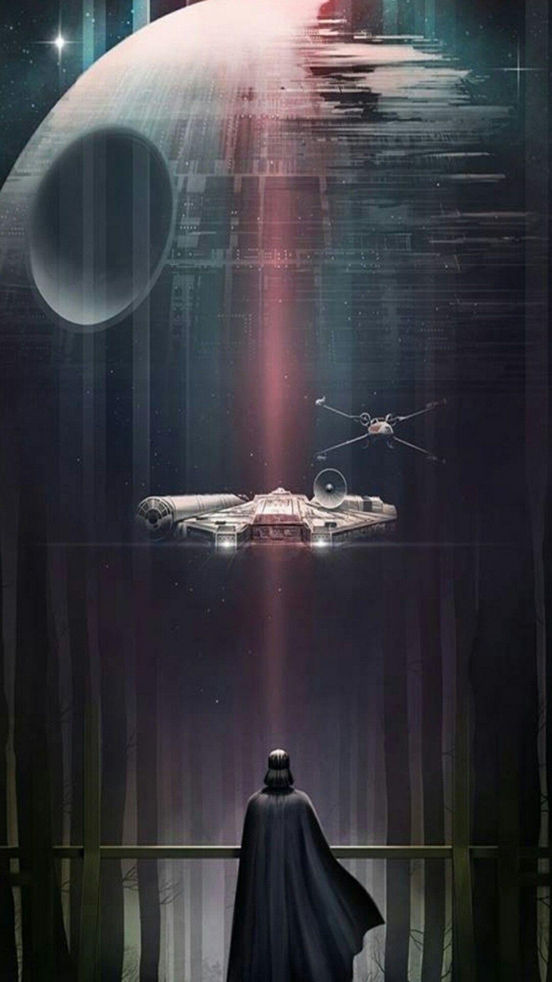 1080x1920 Wallpaper: Jedi Order Star Wars phone wallpaper. Glowing symbol