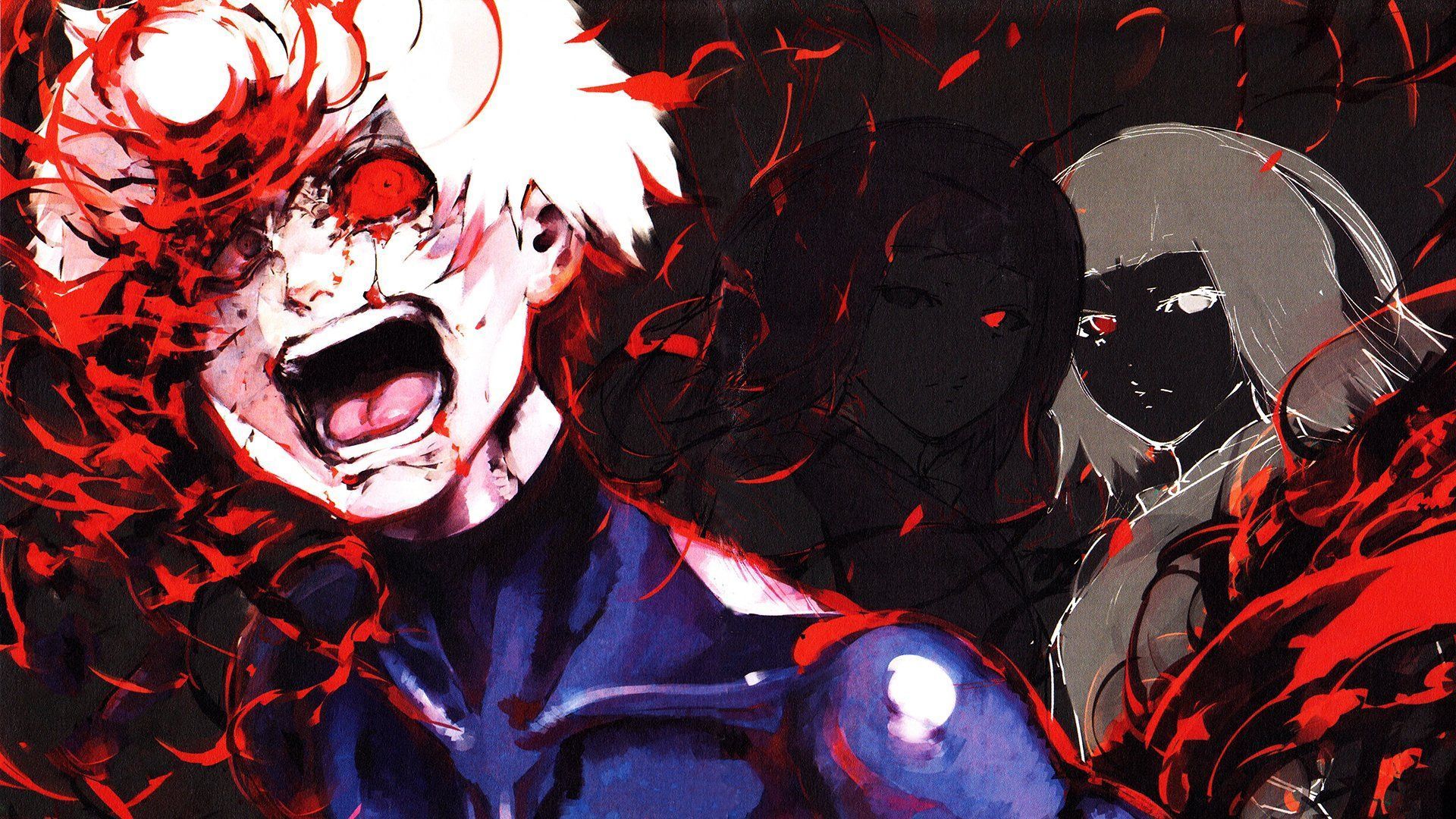 1920x1080 Ken Kaneki Unleashed: HD Tokyo Ghoul Anime Wallpaper Showcase