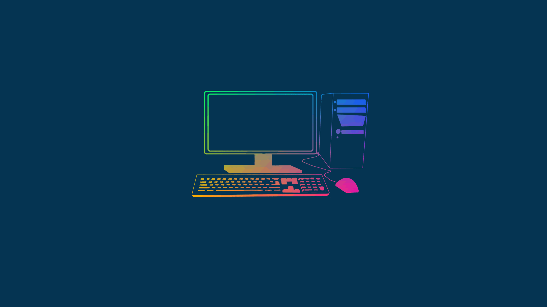 1920x1080 Vibrant HD Wallpaper: Embrace Technology with Computers