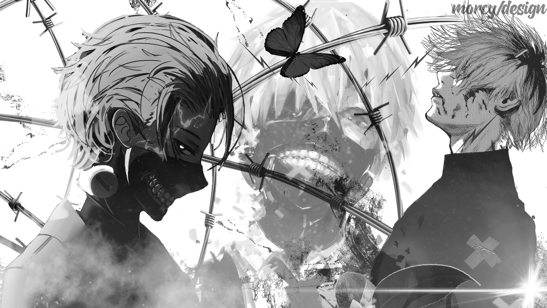 1920x1080 Ken Kaneki Unleashed: Tokyo Ghoul HD Anime Wallpaper