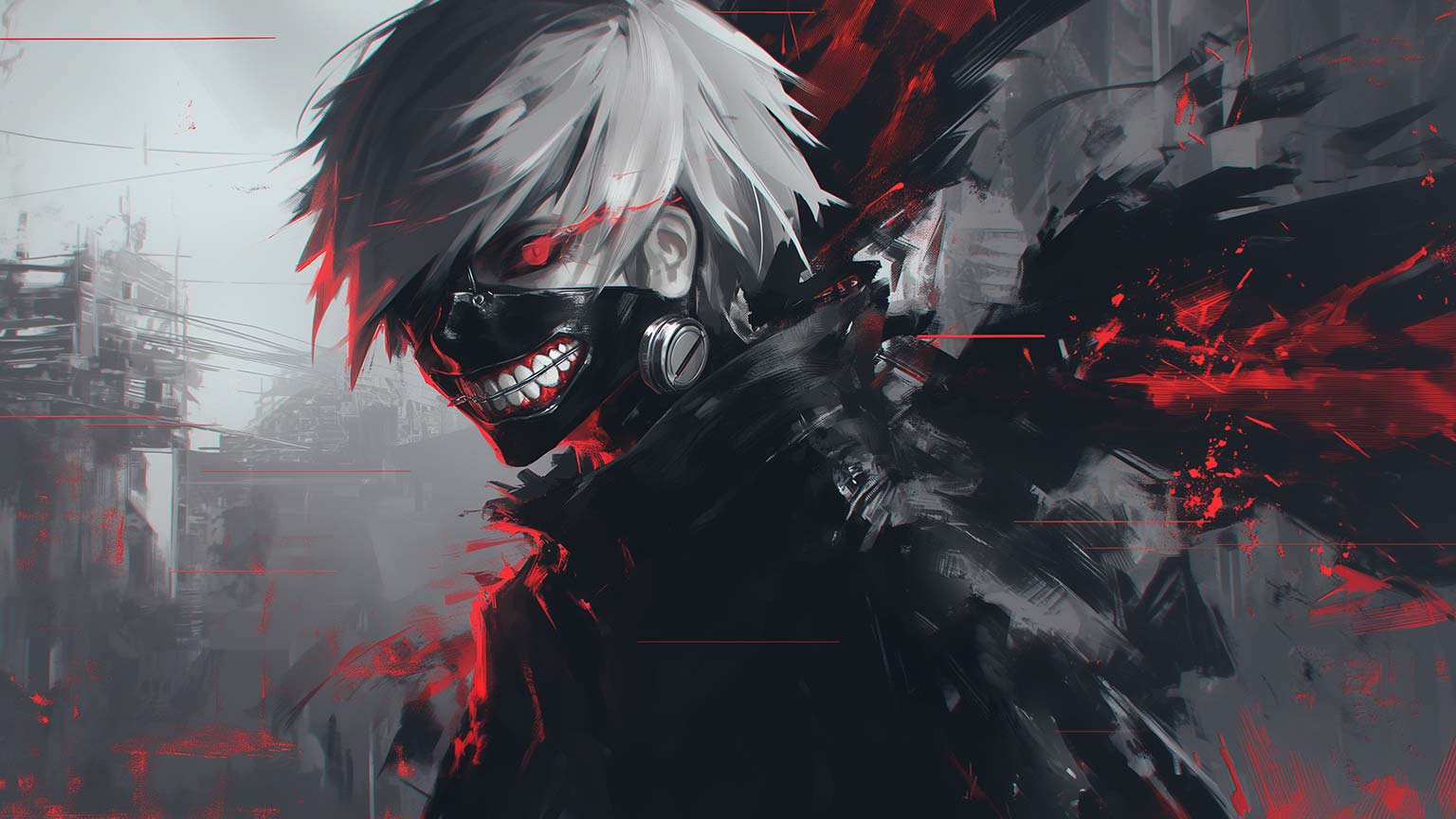 1536x864 Tokyo Ghoul Kaneki Ken Desktop Wallpaper Wallpaper 4K