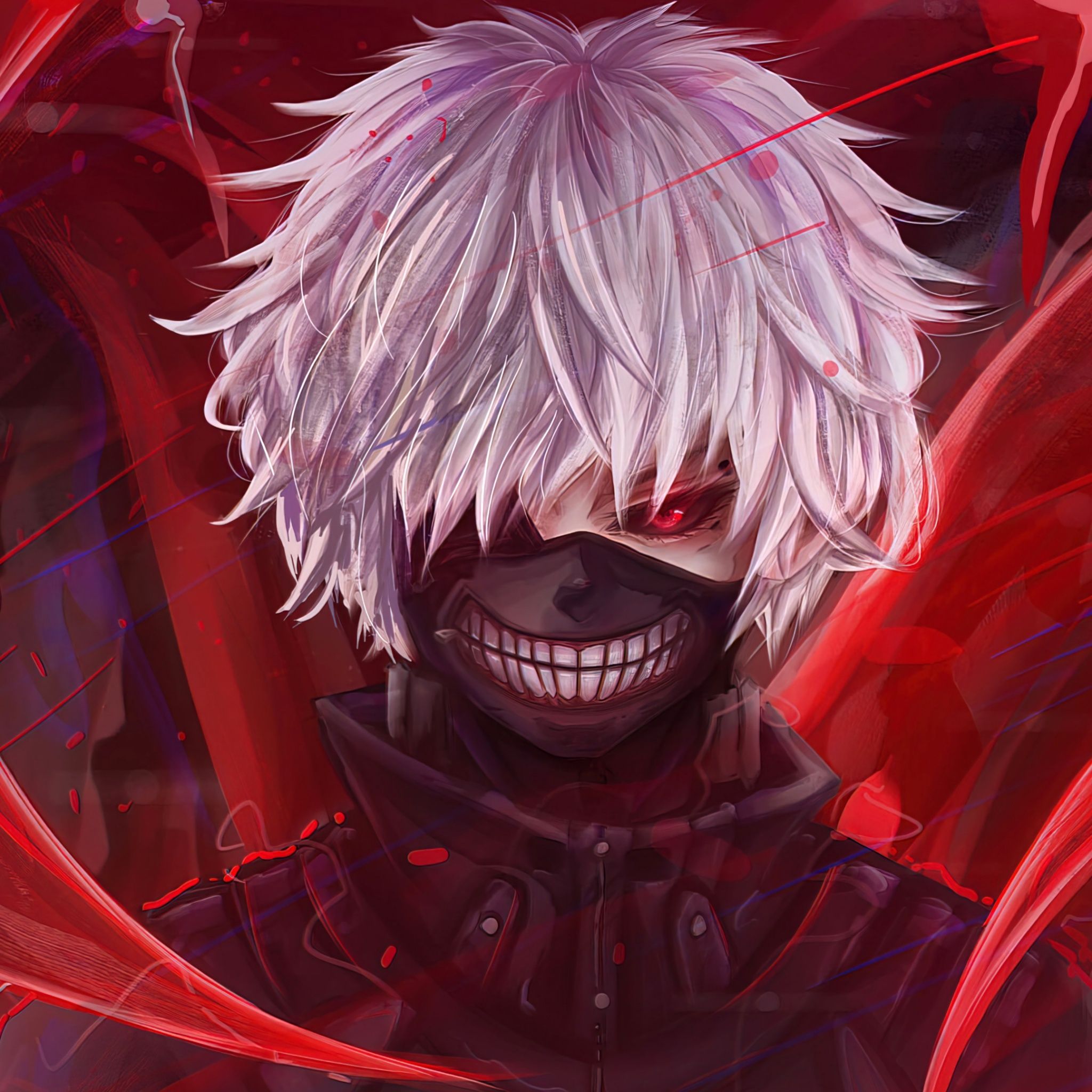 2048x2048 Tokyo Ghoul Wallpaper 4K, Ken Kaneki