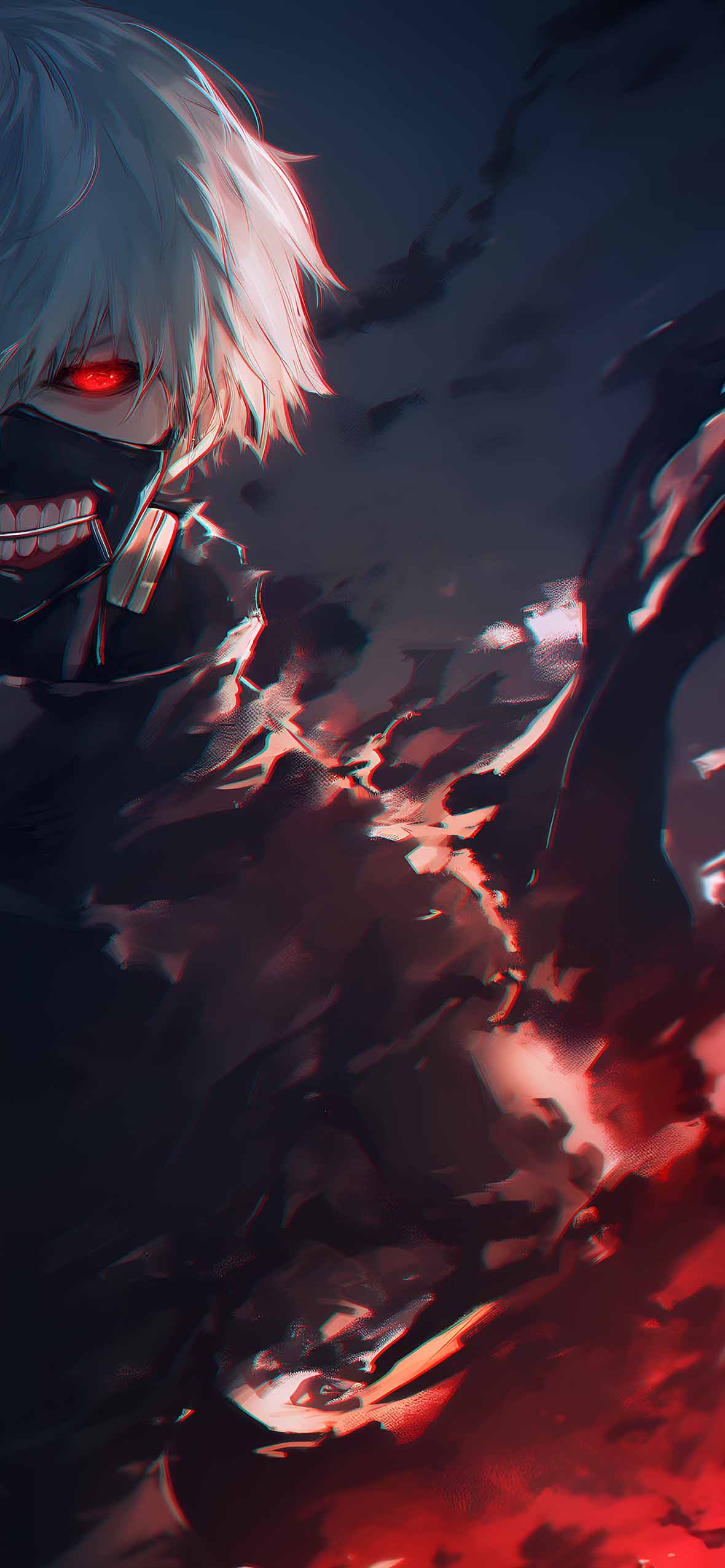 1180x2554 Kaneki Ken Tokyo Ghoul Matching Wallpaper HD Wallpaper