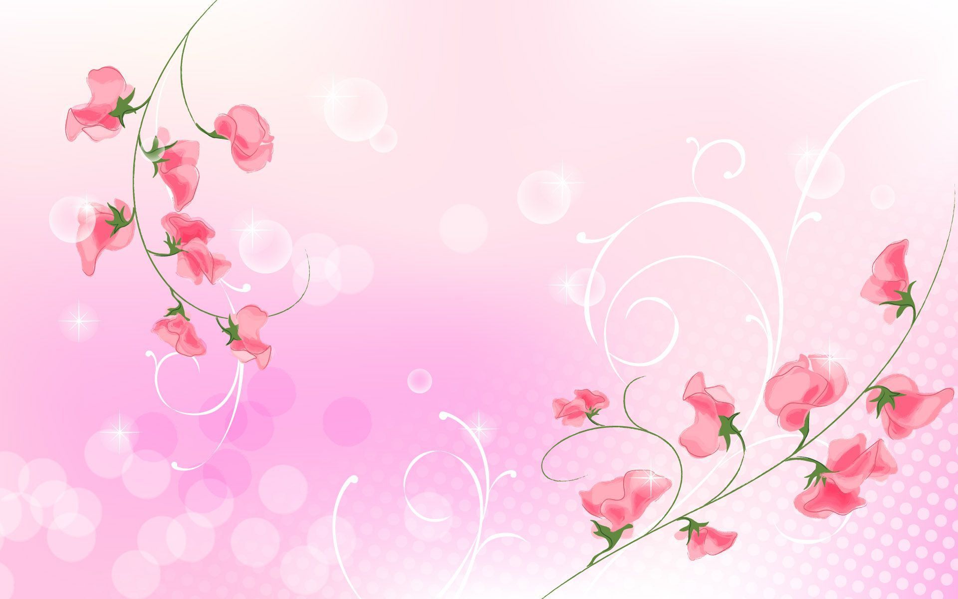 1920x1200 Pink Flower Widescreen Wallpaper 43973