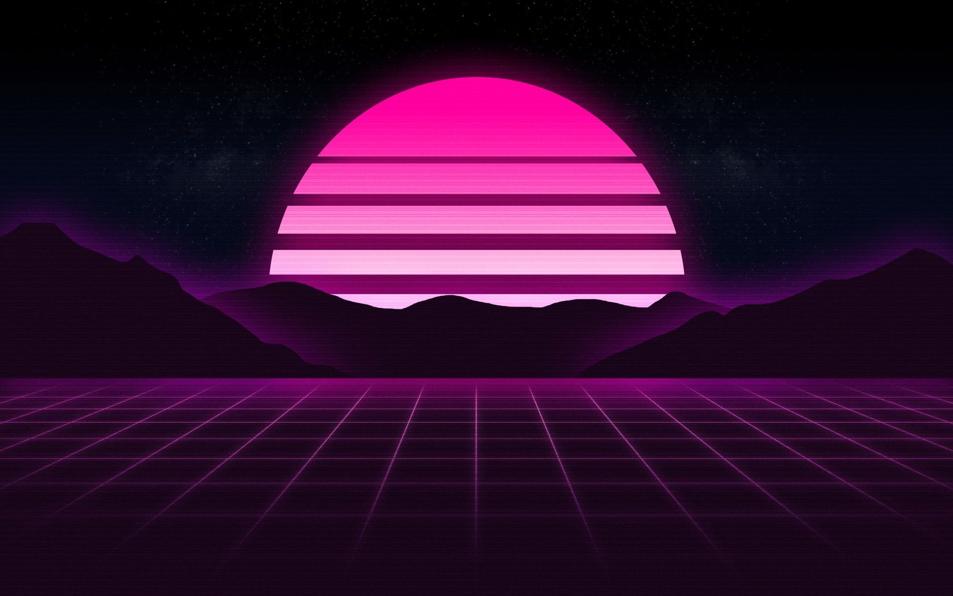 1920x1200 Pink aesthetic Wallpaper 4K, RetroWave art, Sunset, Outrun