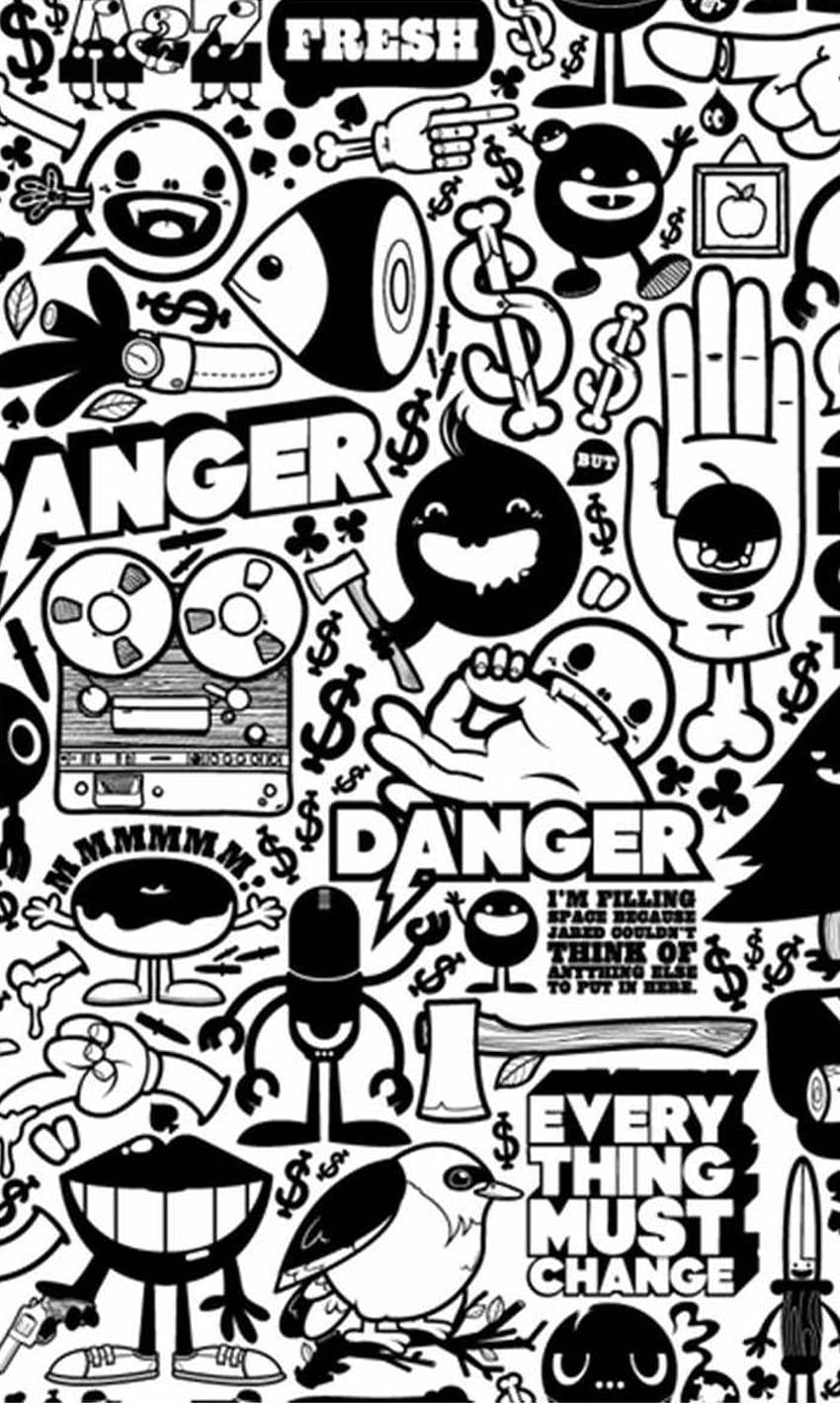 850x1420 Sticker Bomb HD phone wallpaper