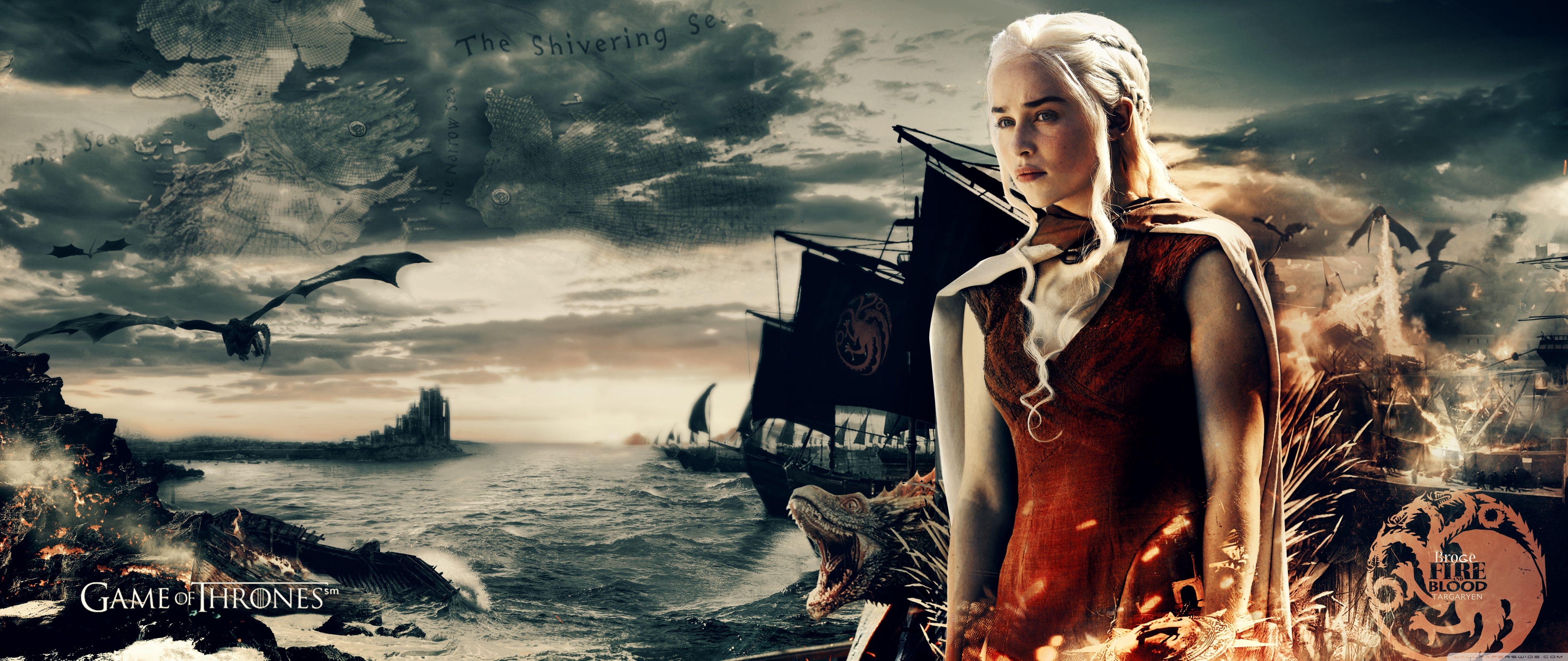 5120x2160 Game of Thrones Khaleesi Ultra HD Desktop Background Wallpaper