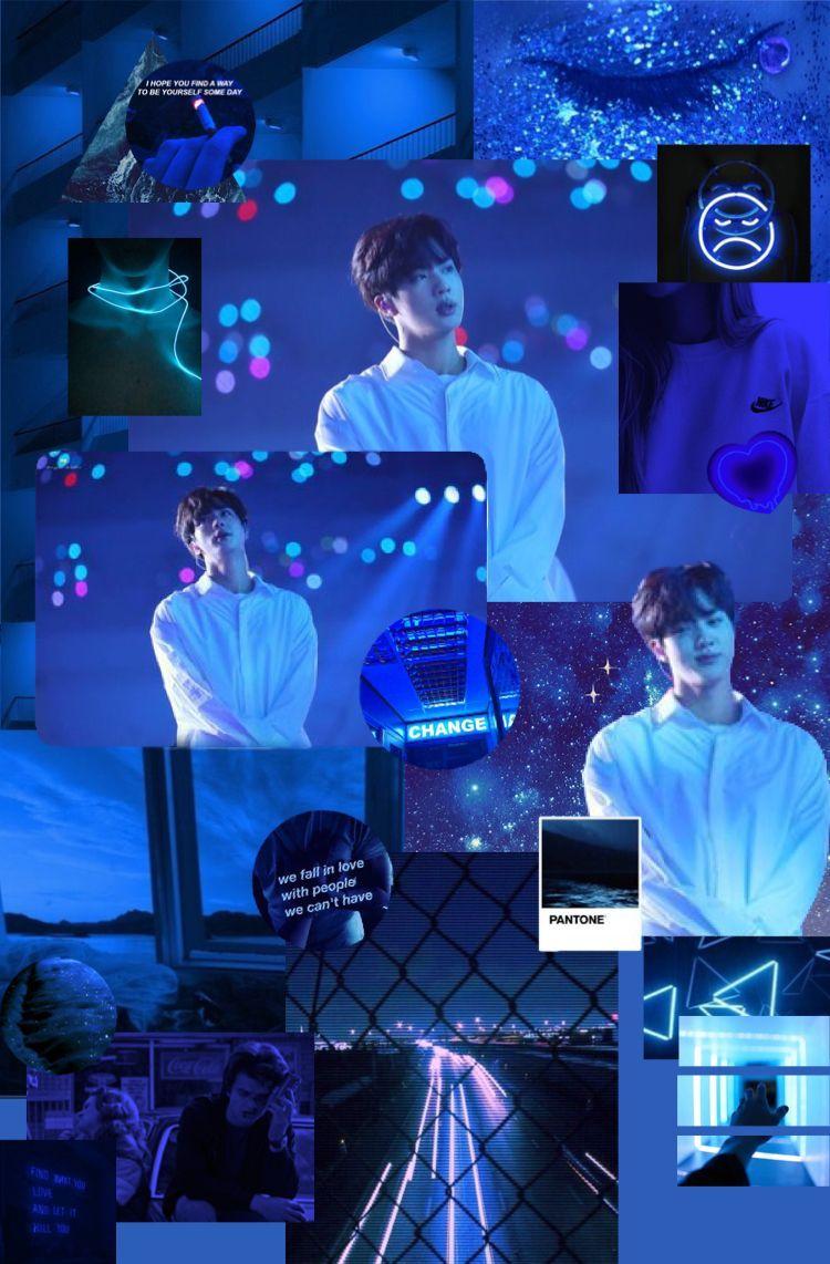 BTS Blue Wallpapers Top Free BTS Blue Backgrounds WallpaperAccess