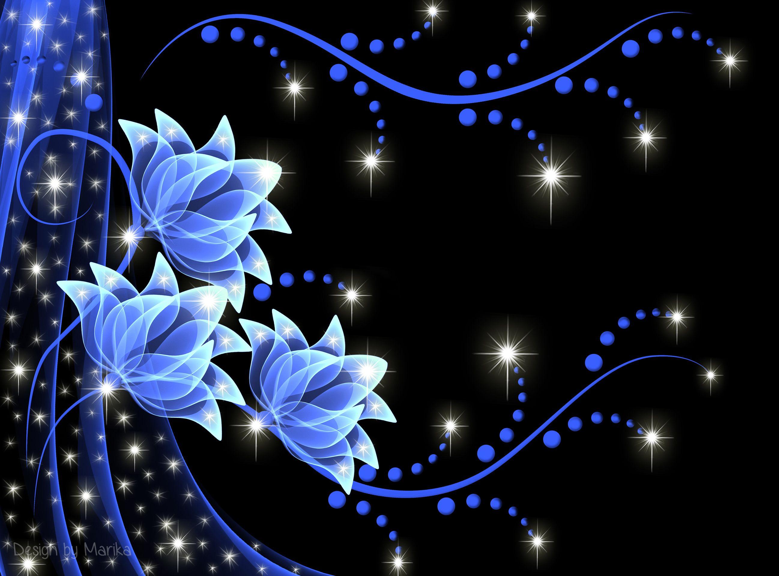2595x1920 Neon Background Flowers