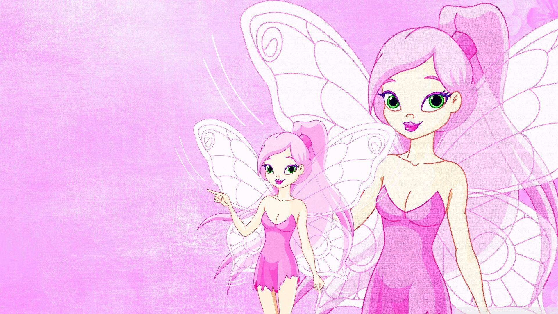 1920x1080 Pink Butterfly Wallpaper