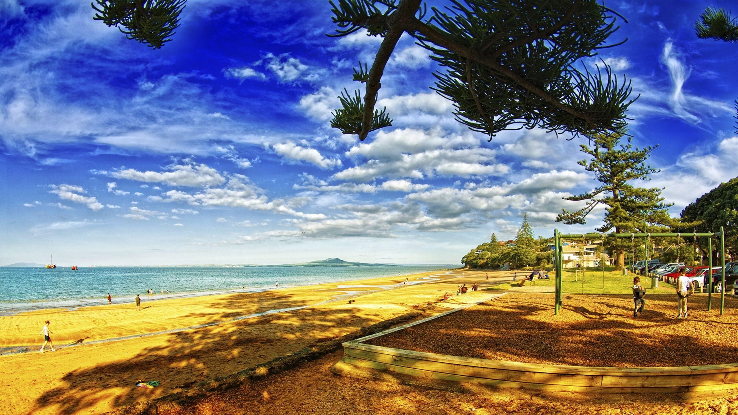2560x1440 Wonderful Family Beach Hdr HD Wallpaper 578650 :