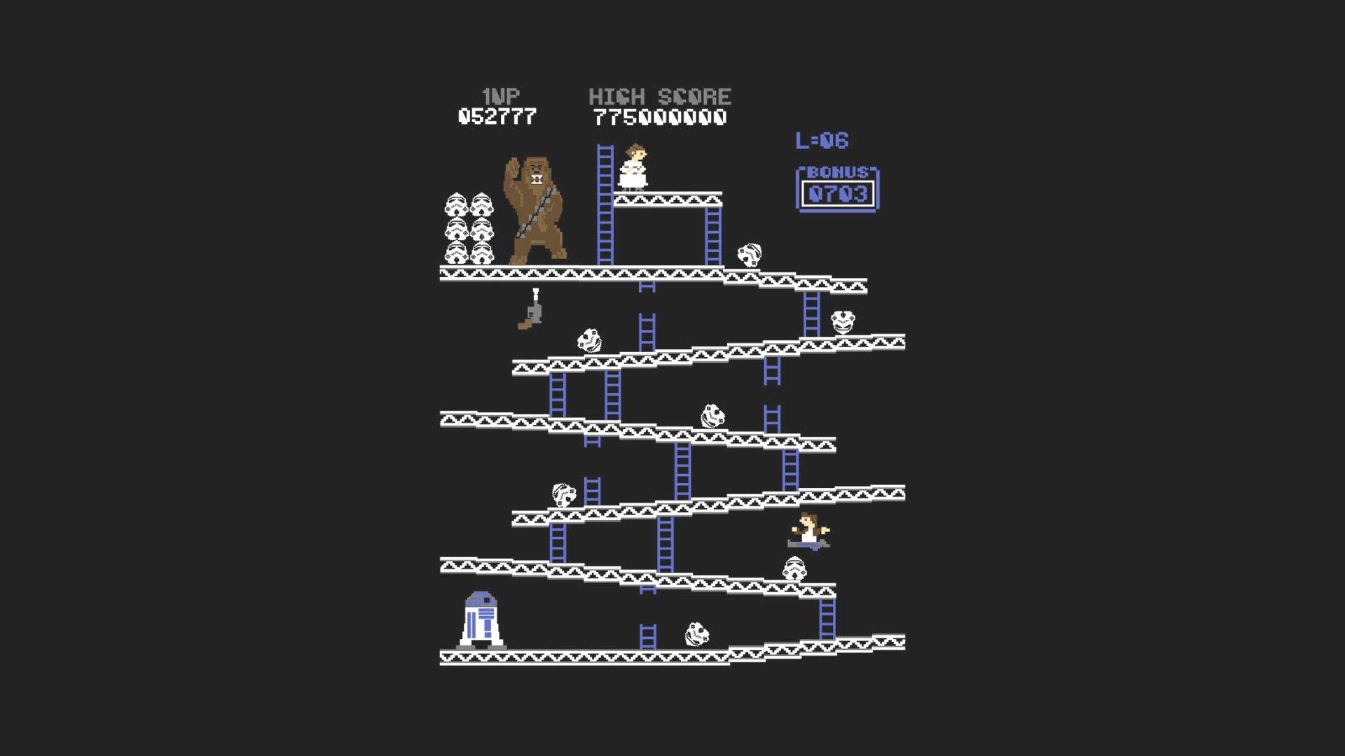 1920x1080 #Star Wars, #video games, #retro games, #Nintendo, #Donkey