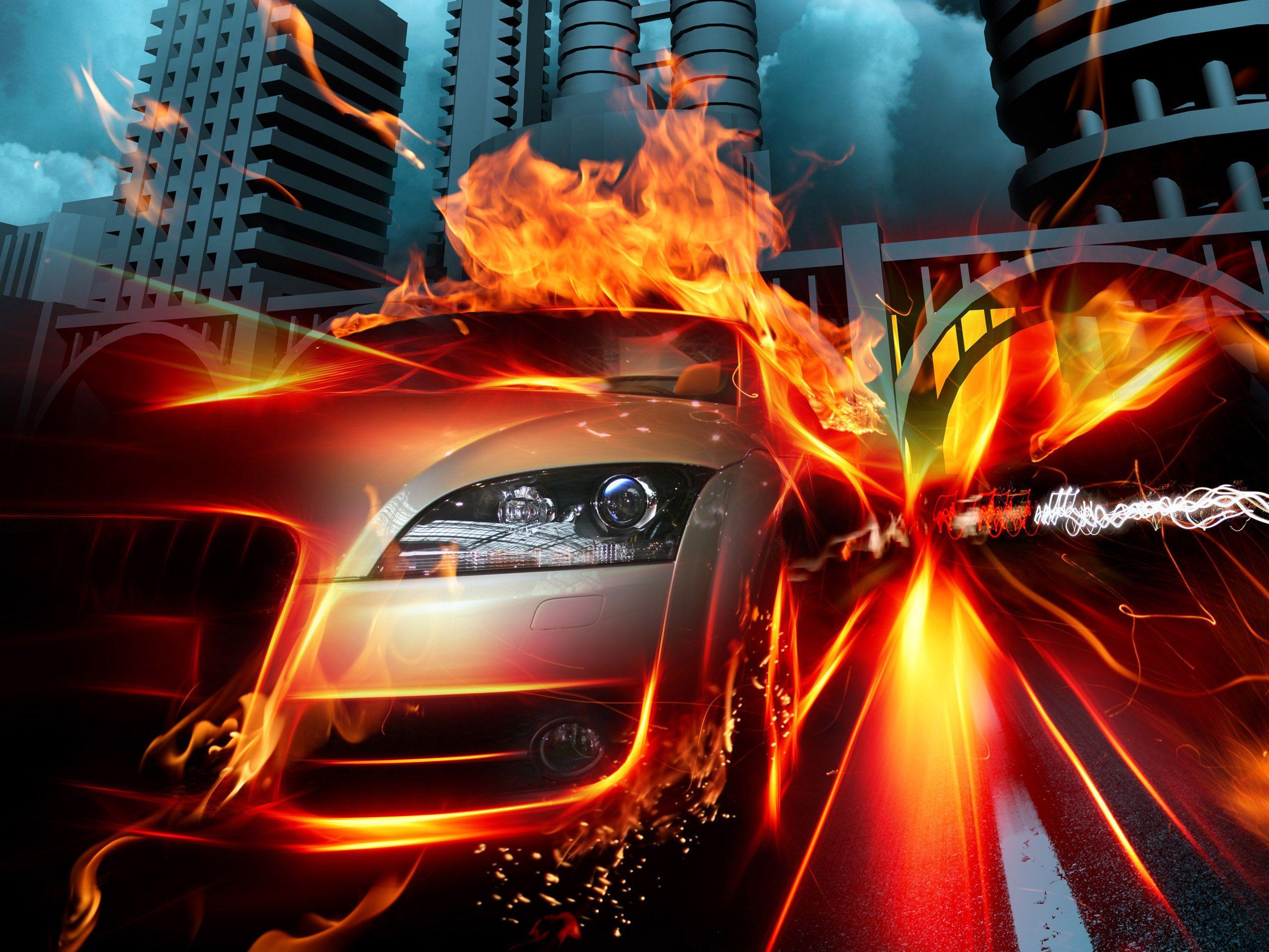 2560x1920 Cool HD Wallpaper Cars On Fier