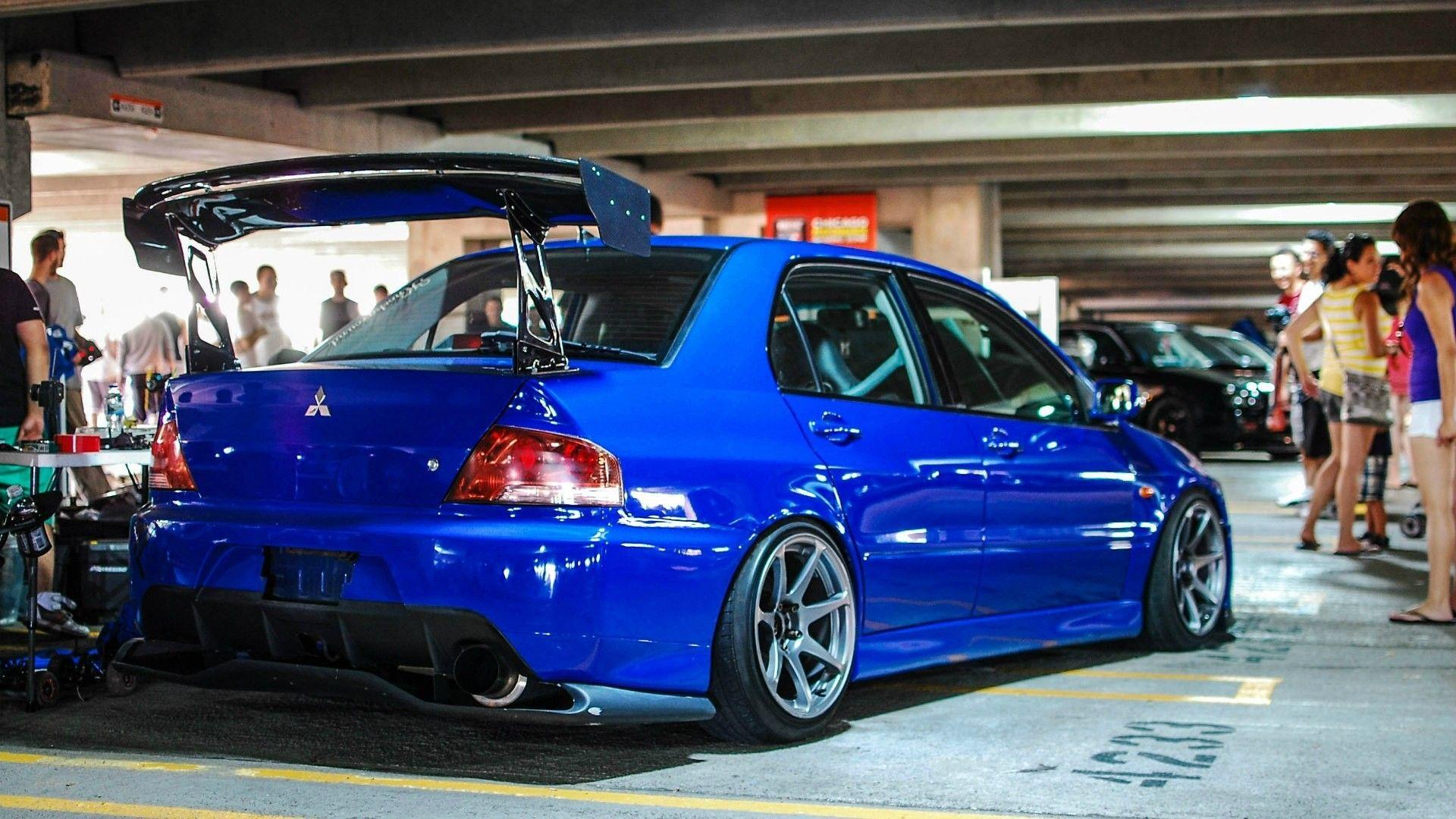 1920x1080 car, JDM, Mitsubishi, Blue Cars Wallpaper HD / Desktop and Mobile