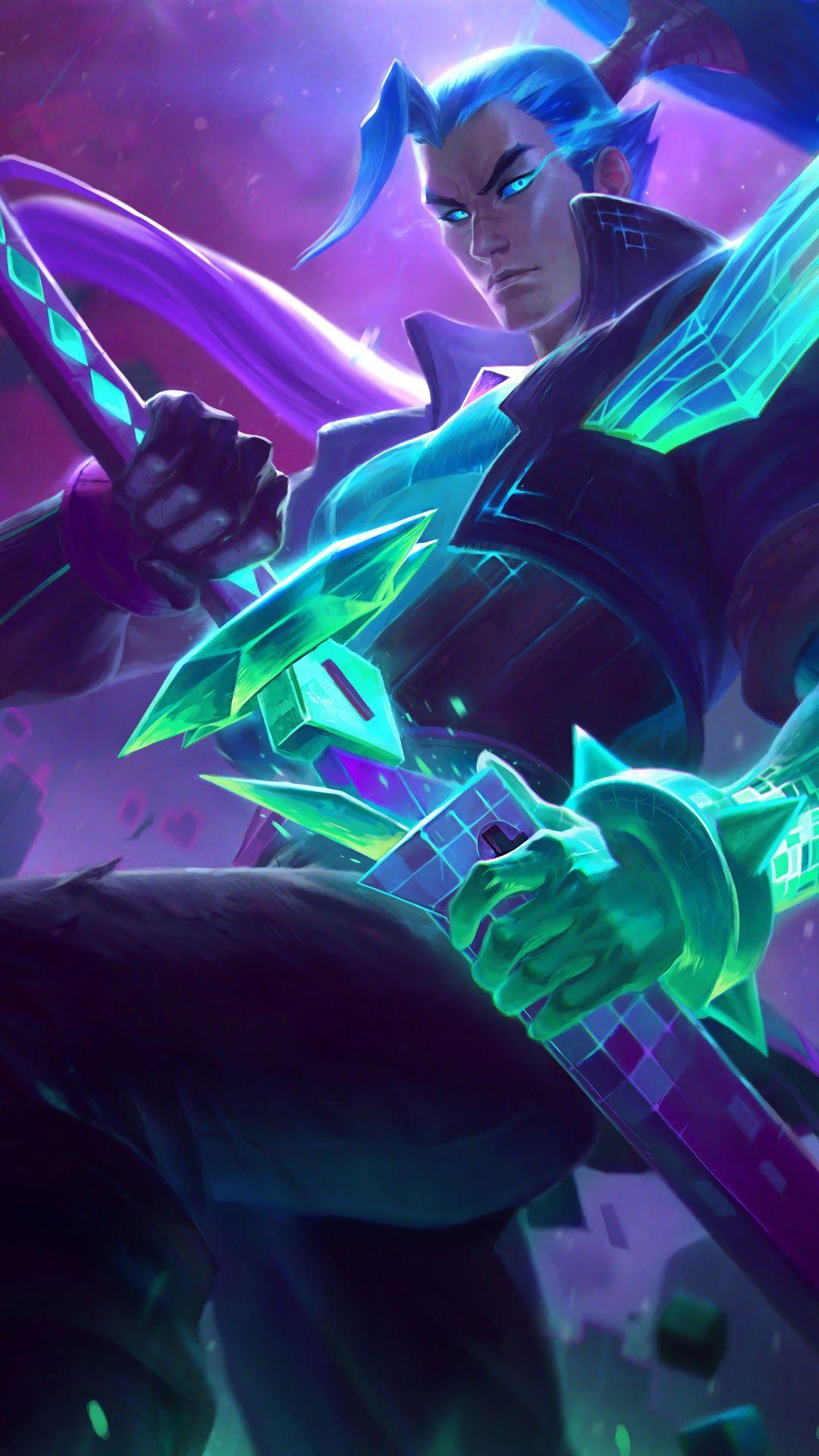 1080x1920 Battle Boss Yasuo Splash Art LoL 8K Wallpaper