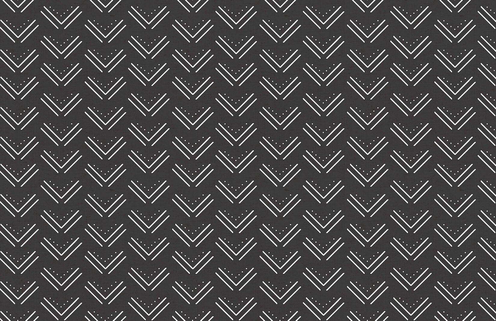 1650x1070 Black and White Arrow Tribal Wall Mural