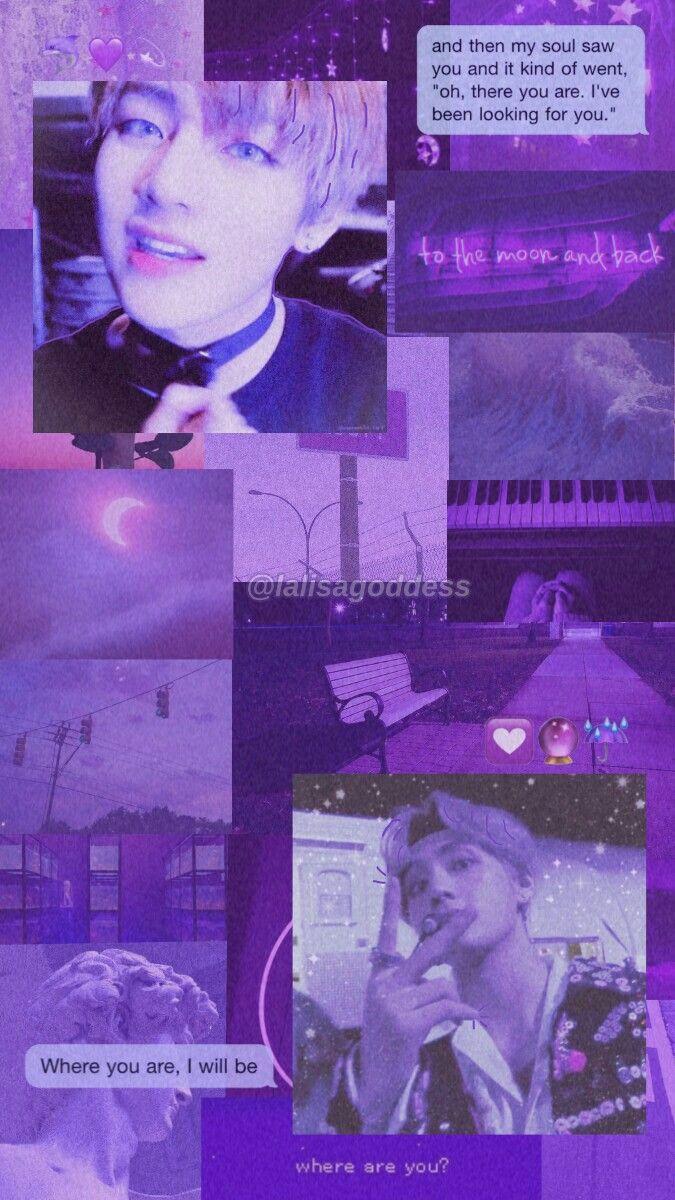 BTS Purple Aesthetic Wallpapers - Top Free BTS Purple Aesthetic ...