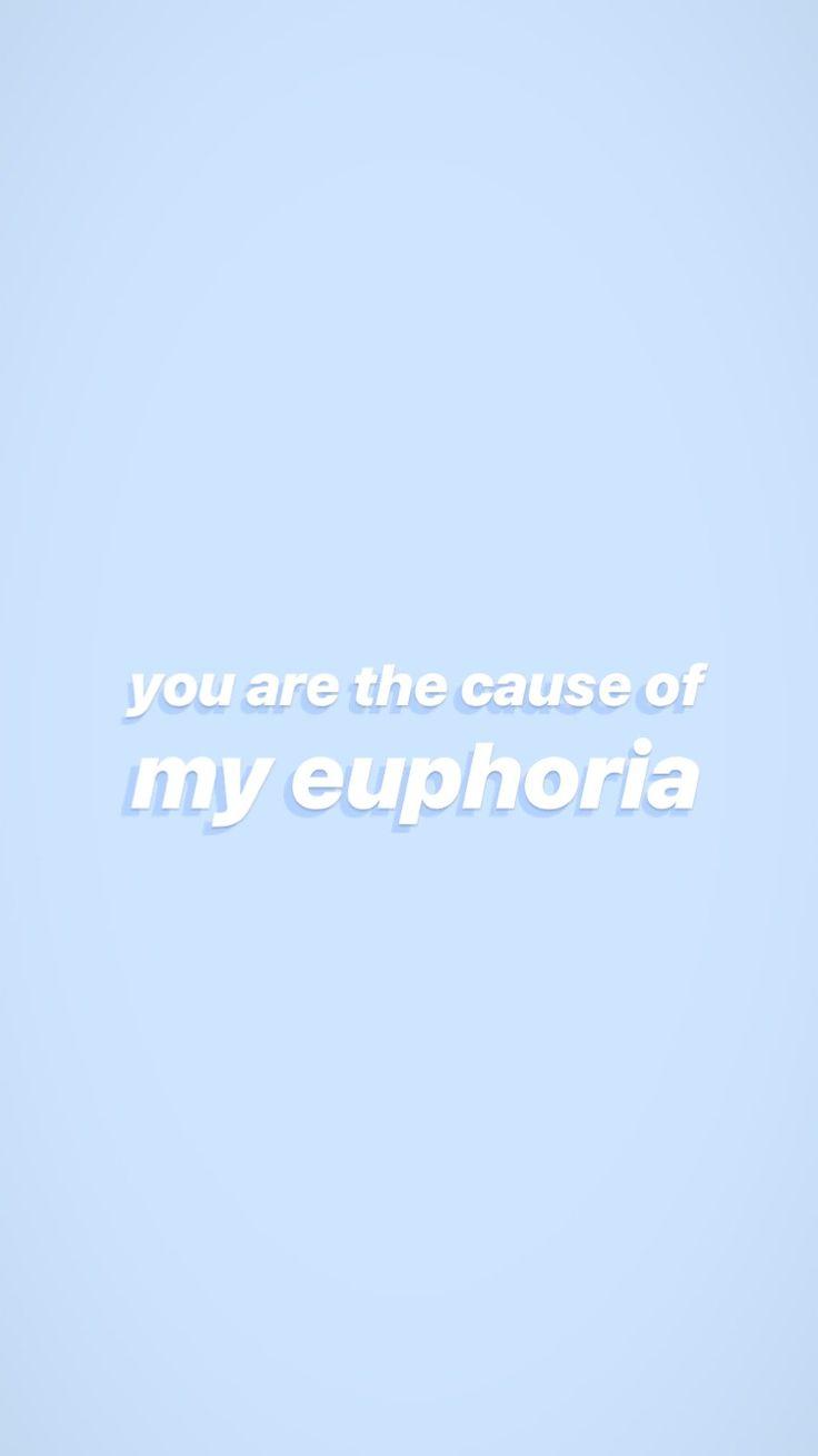 736x1309 blue aesthetic // bts lyrics wallpaper // you are the cause of my
