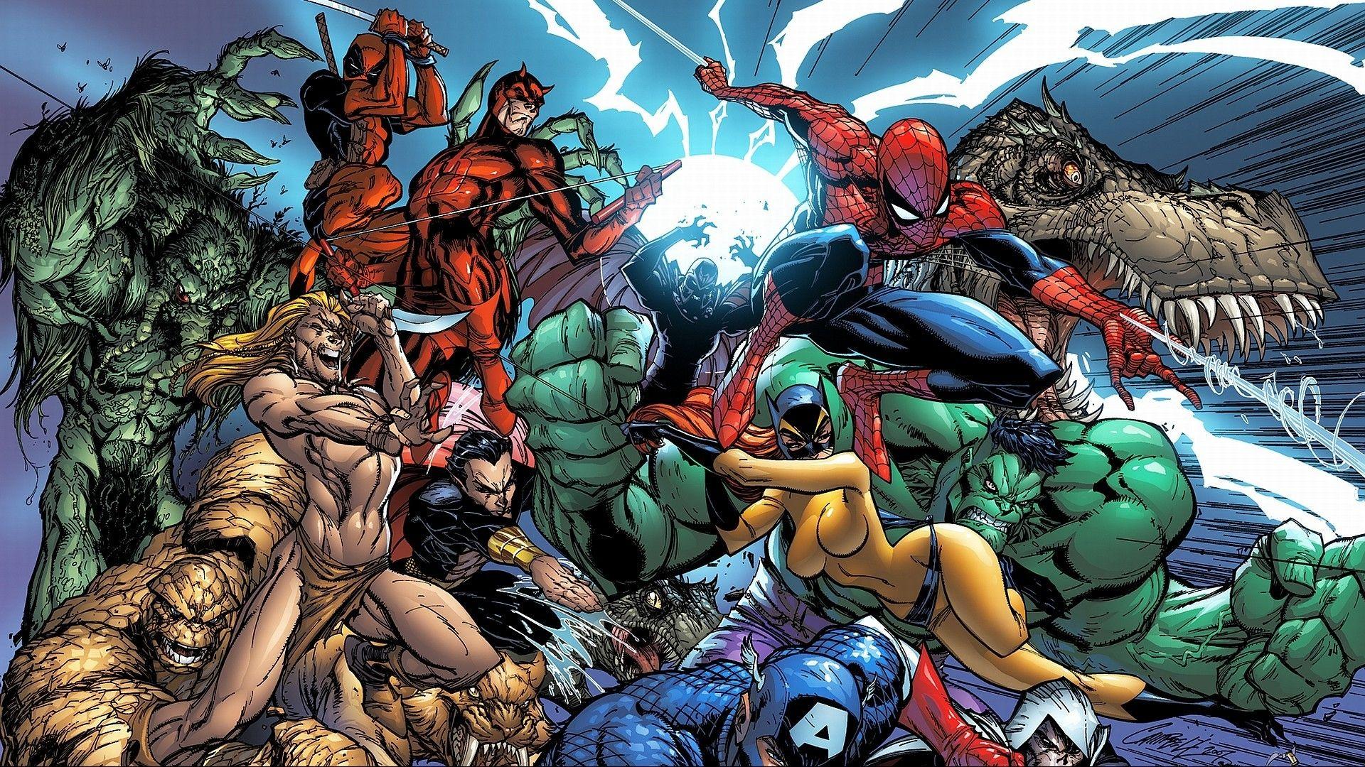1920x1080 Marvel Superheroes Wallpaper HD