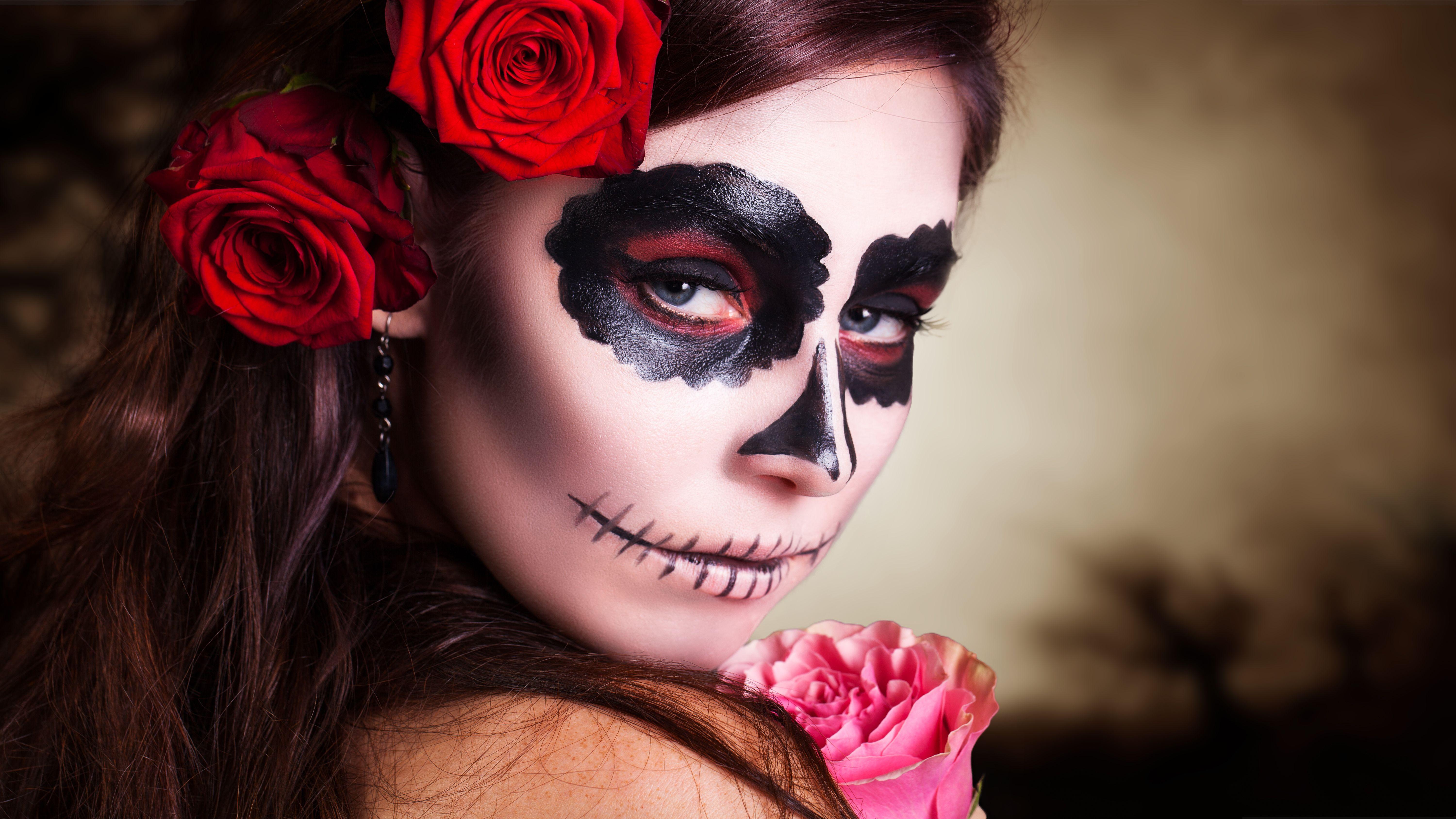6000x3375 Sugar Skull HD Wallpaper and Background Image