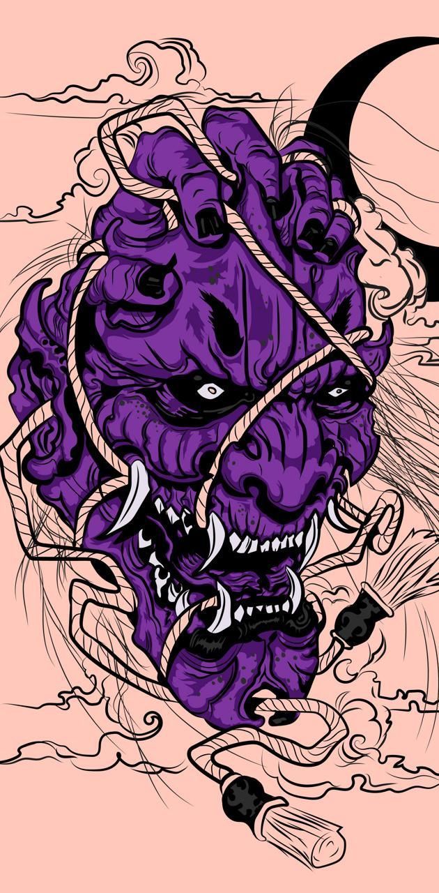 630x1280 ONI Demon wallpaper