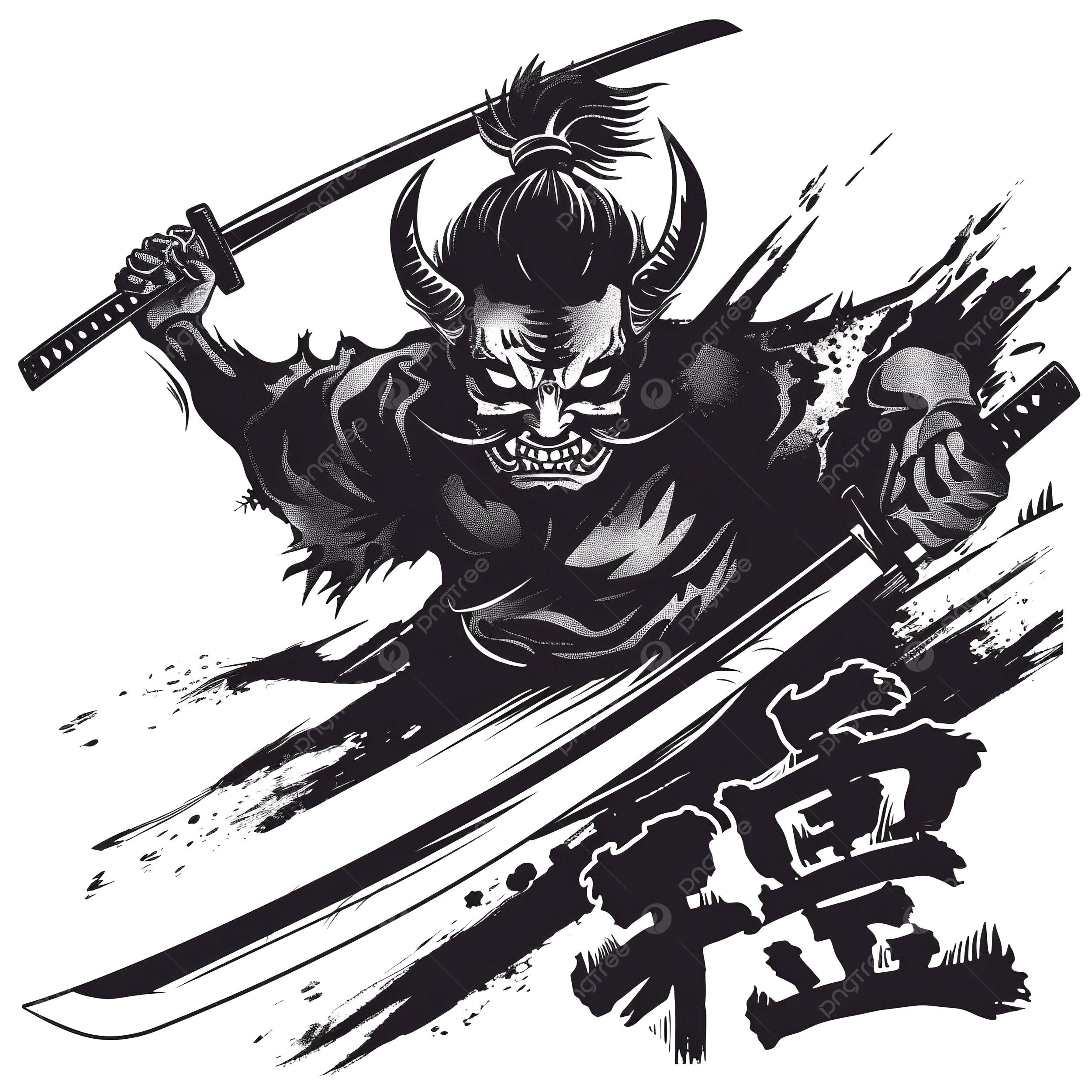 2500x2500 Japanese Demon Oni With Katana, Japanese, Japan, Tokyo PNG Transparent Image and Clipart for Free Download