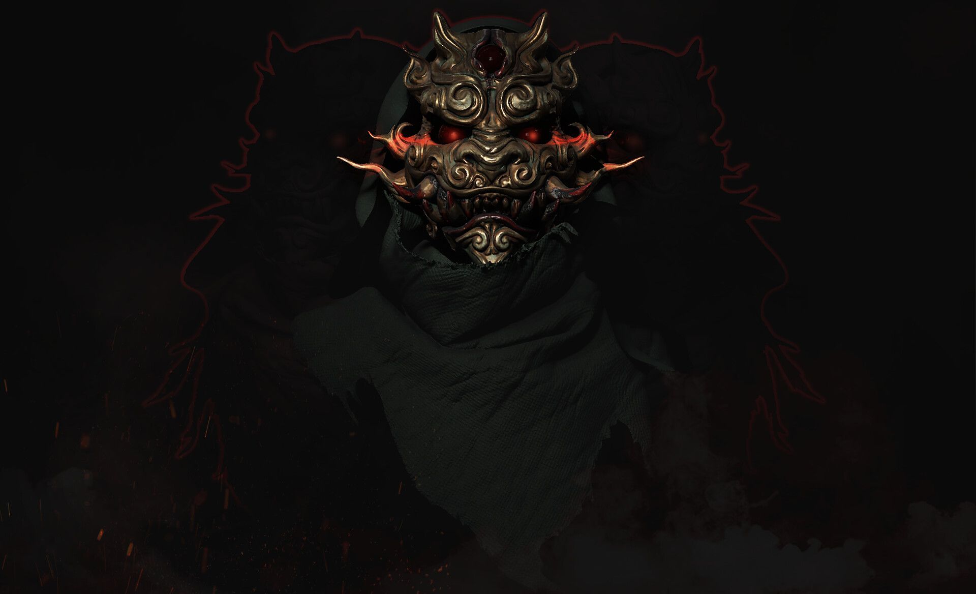 1920x1168 Japanese demon