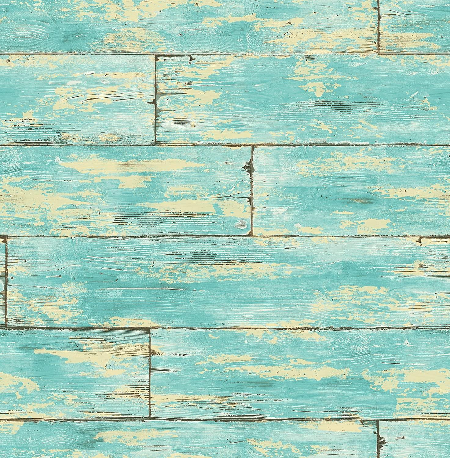 1473x1500 Kenneth James PS41002 Aquamarine Shipwreck Wood Wallpaper, 2 Piece