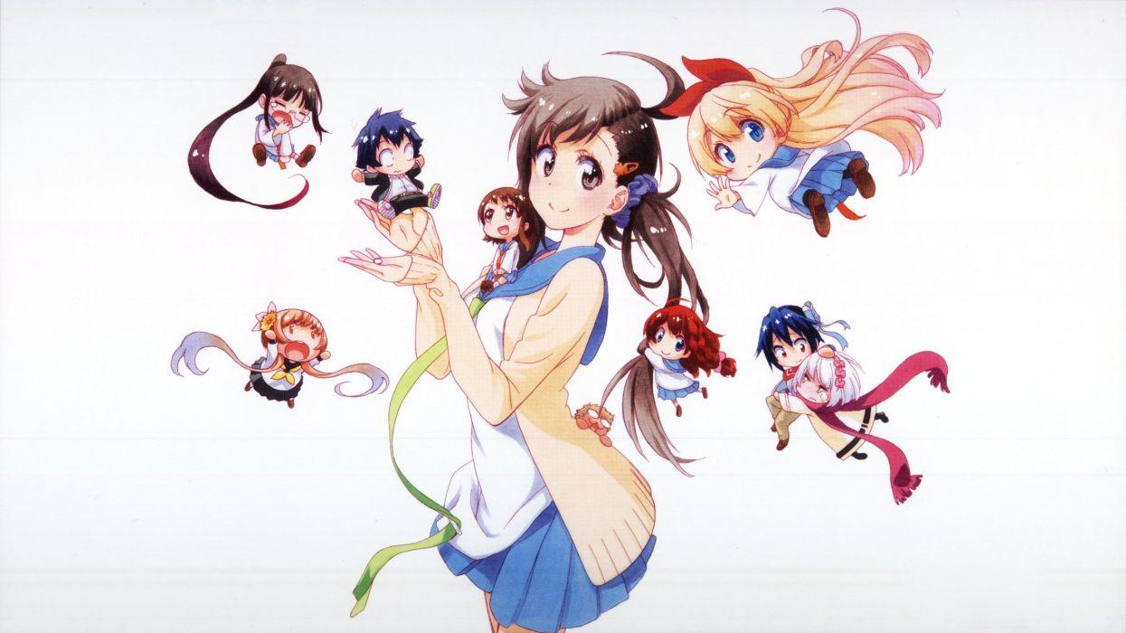1245x700 Nisekoi Onodera Haru Onodera Kosaki Kirisaki Chitoge Tachibana