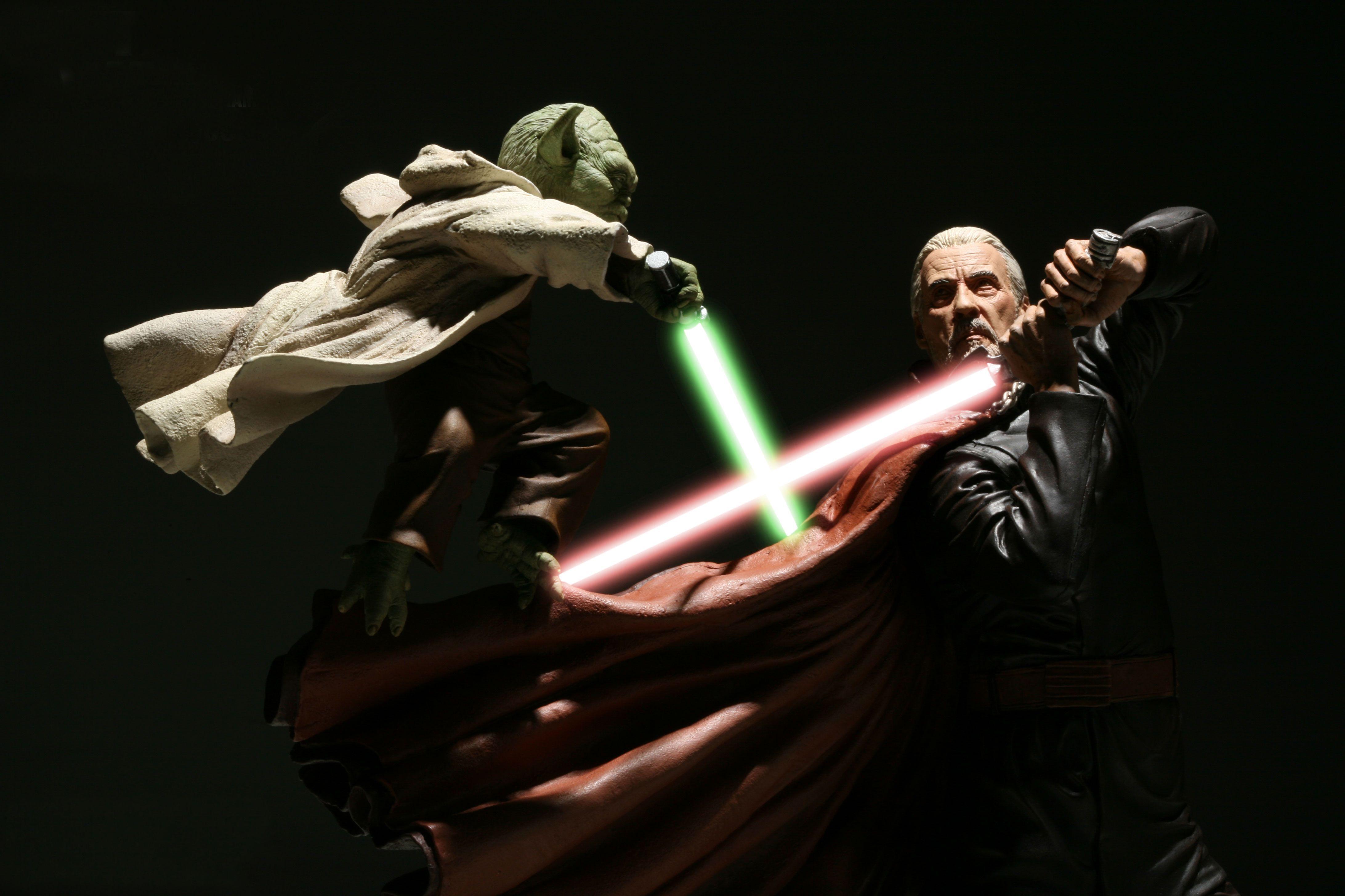 4368x2912 Master Yoda vs Count Dooku. Star wars fans, Yoda wallpaper, Star wars