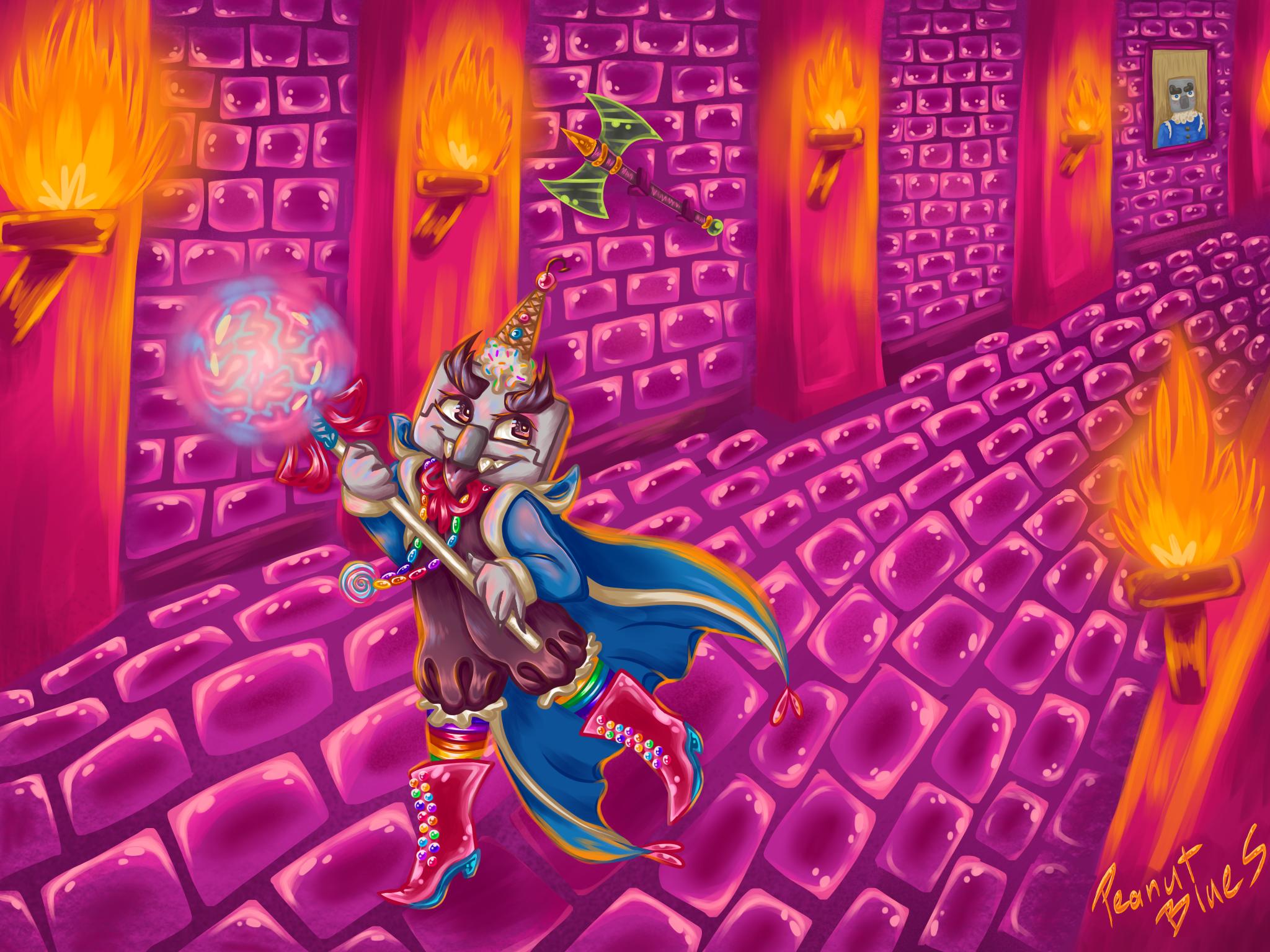2048x1536 Minecraft Dungeons anniversary fanart