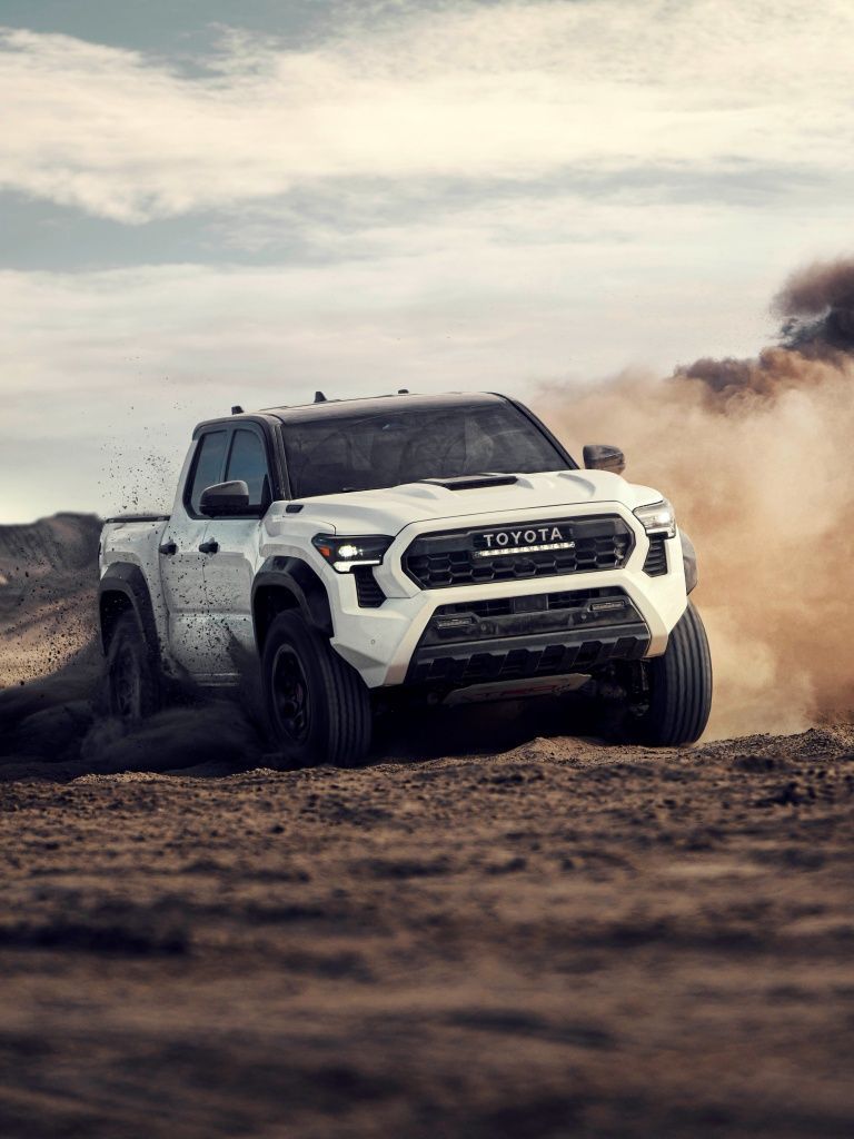 768x1024 Toyota Tacoma TRD Pro Double Cab Wallpaper 4K, Off Road Trucks