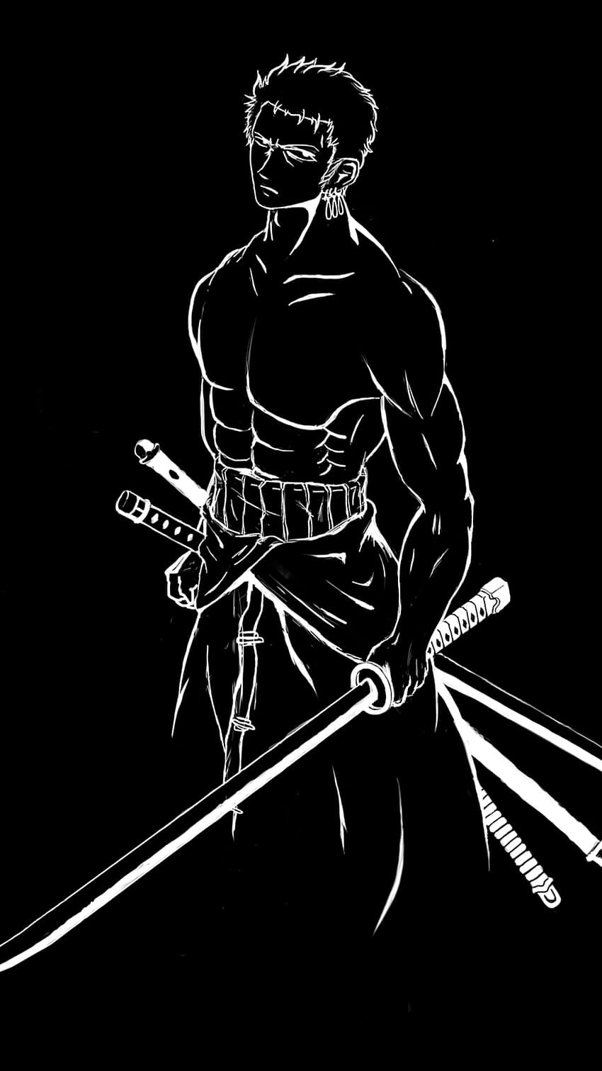 850x1511 Anime Black And White Phone, Dark Anime Mobile HD phone wallpaper