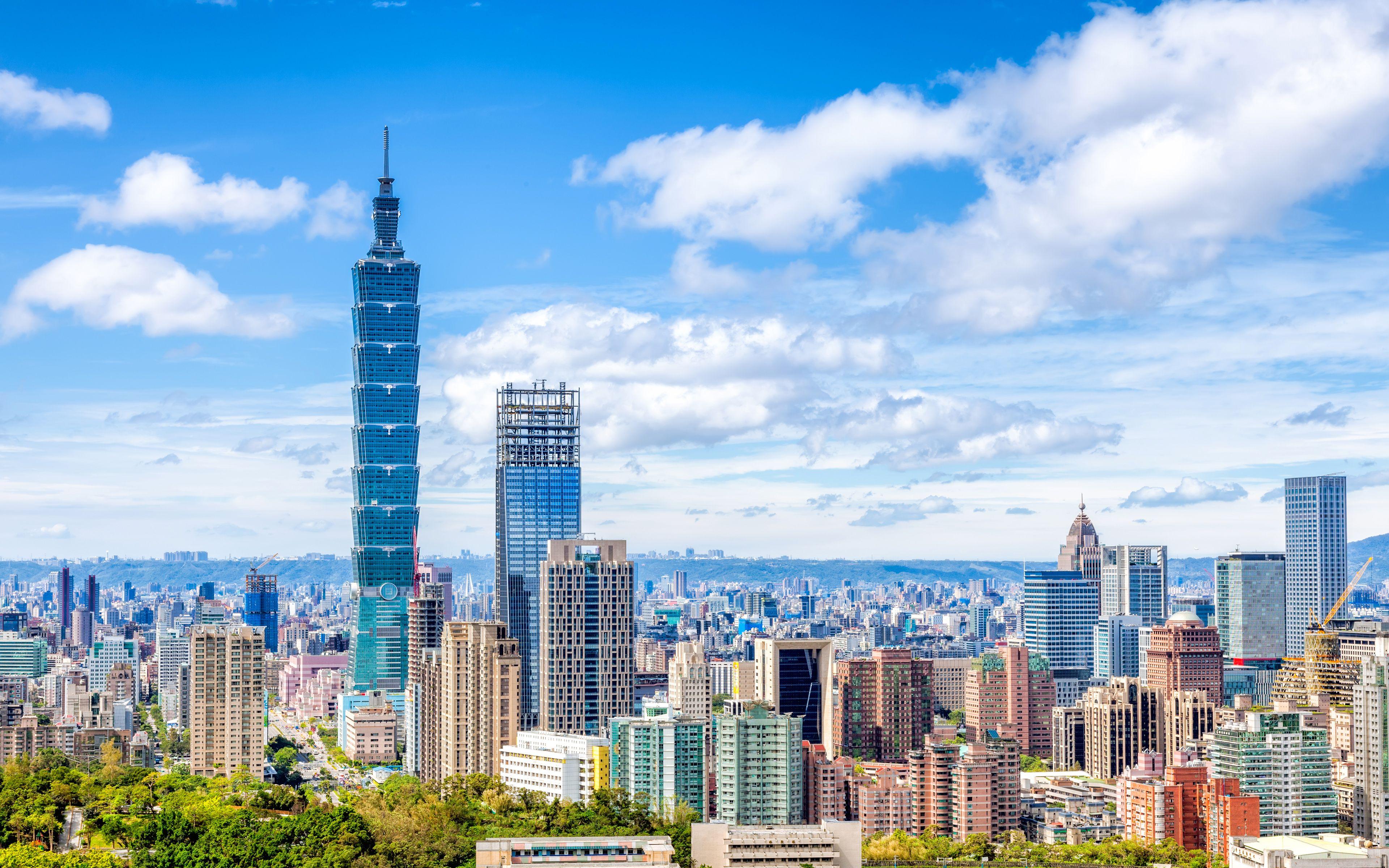 3840x2400 Download wallpaper Taipei 4k, cityscapes, Taiwan, Asia