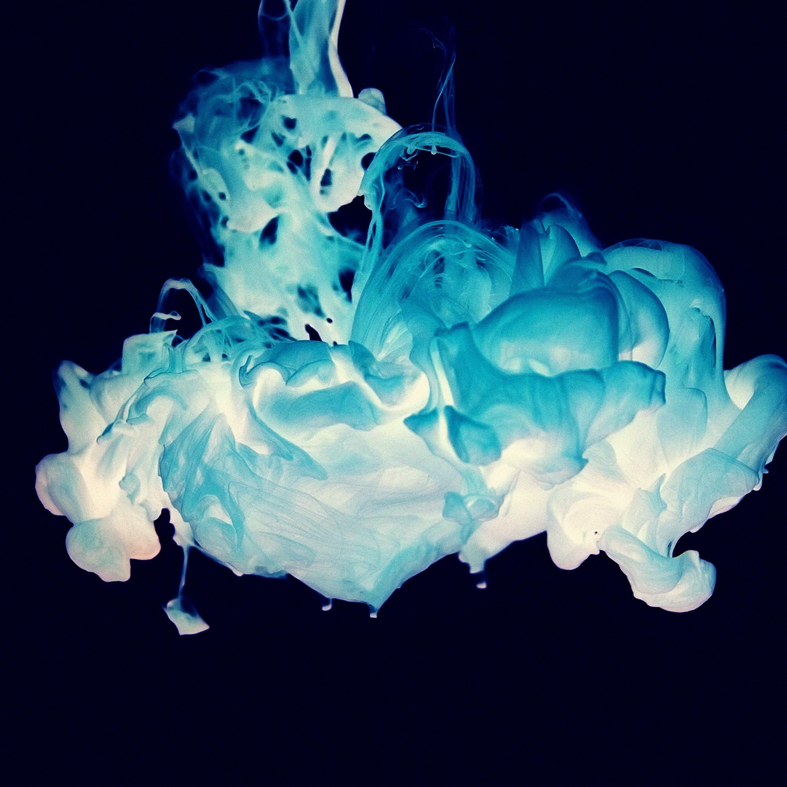 2732x2732 Blue Smoke Art Wonderful Wallpaper
