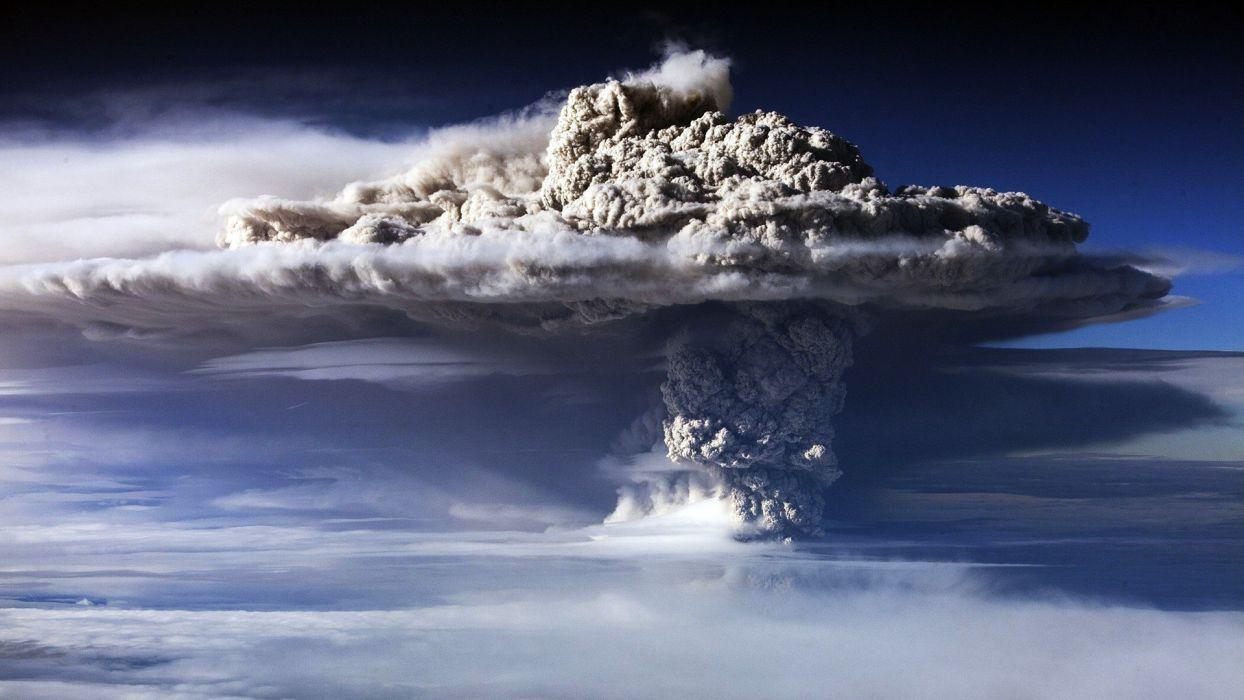 1244x700 Volcano Eruption Smoke Clouds wallpaperx1080