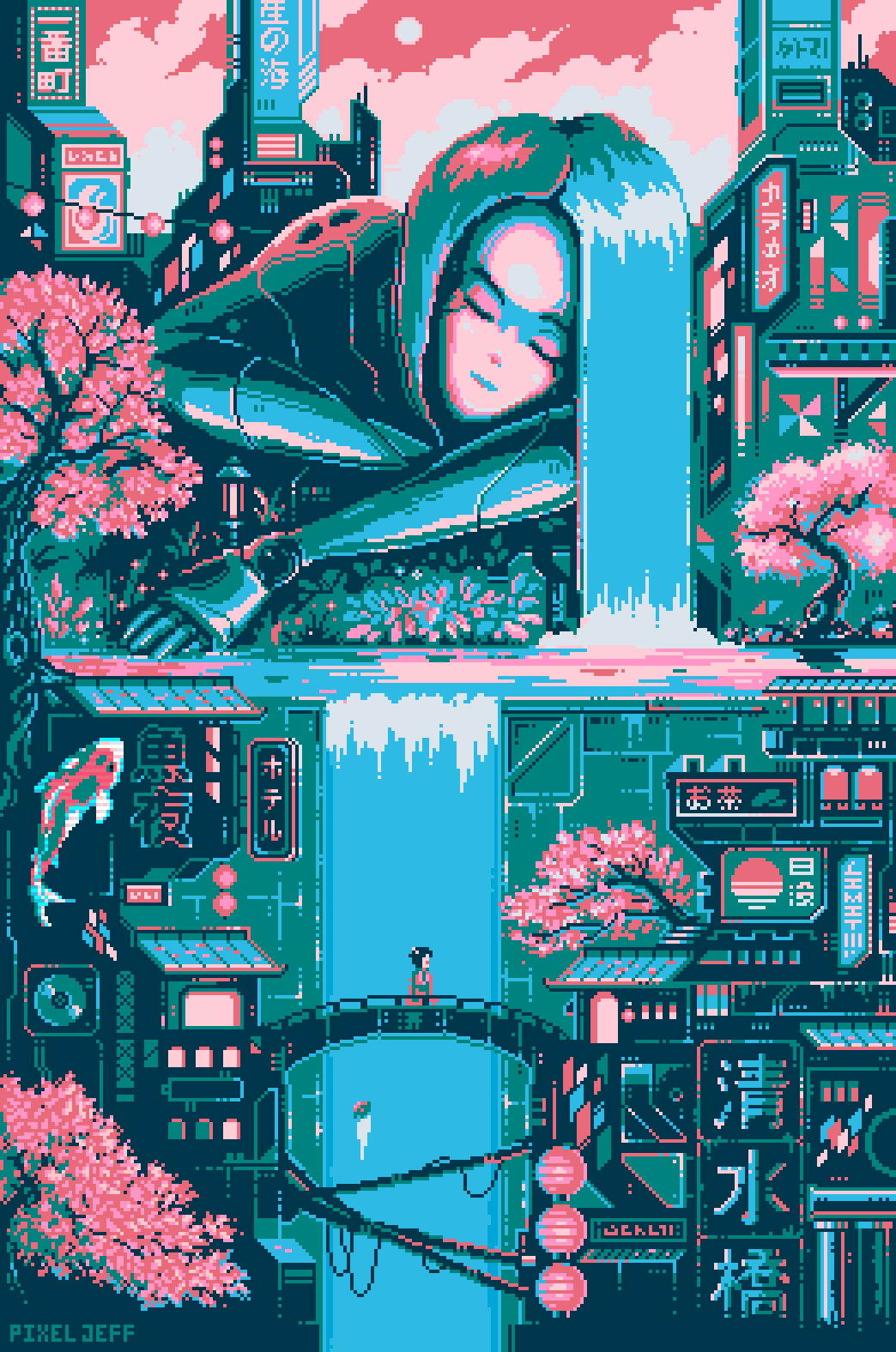 1044x1576 Waterfall - Behance