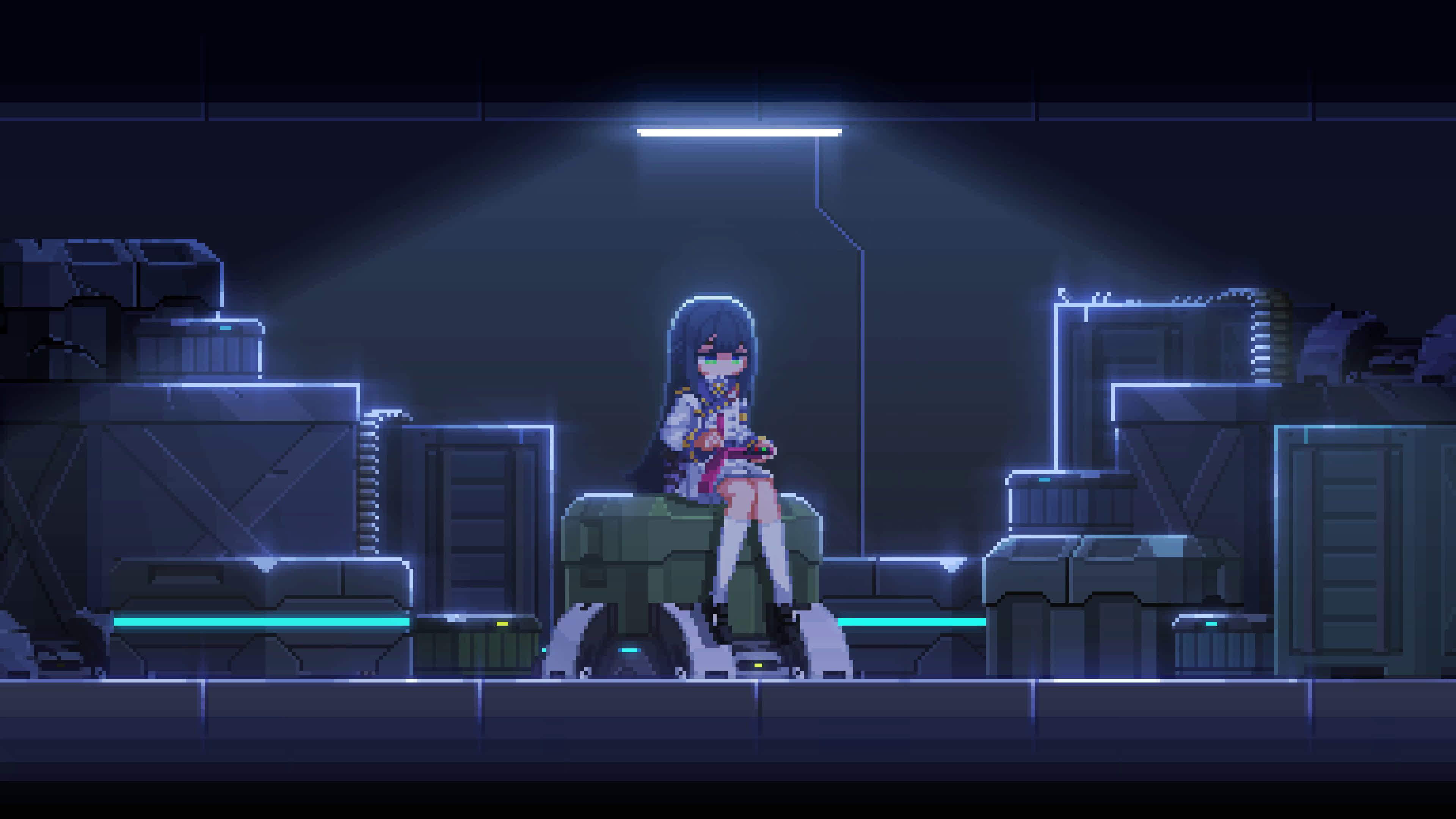 3840x2160 Watch Andvari Pixel Anime 4K Animated Wallpaper